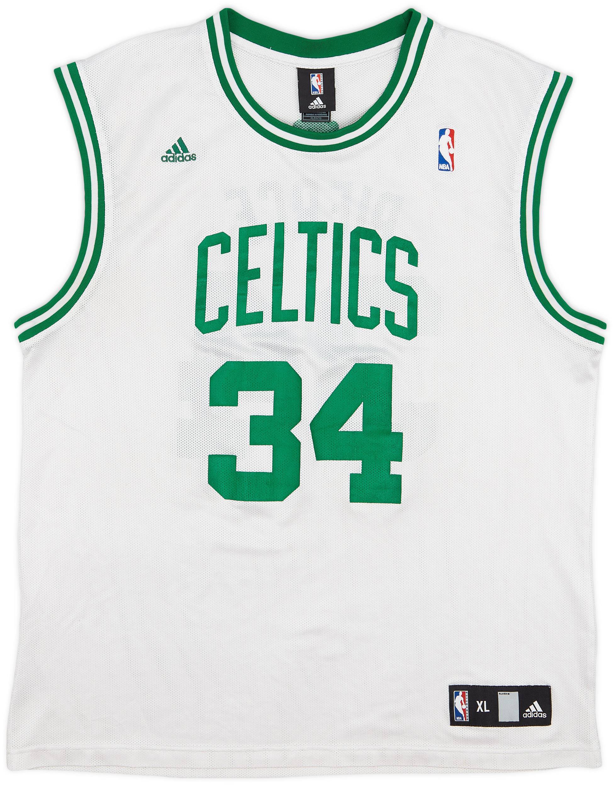 2006-10 Boston Celtics Pierce #34 adidas Home Jersey - 7/10 - (XL)
