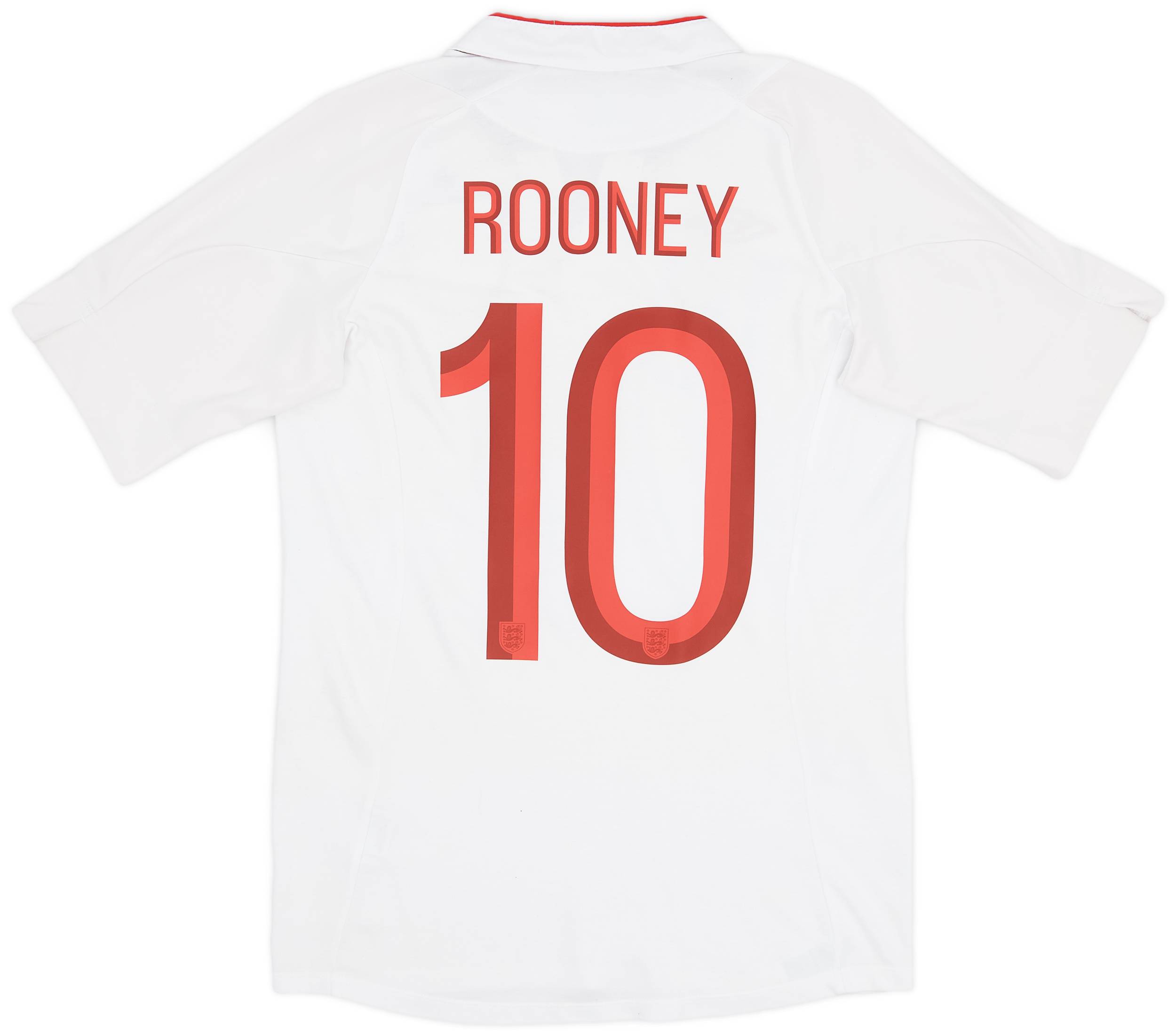 2012-13 England Home Shirt Rooney #10 - 8/10 - (XS)