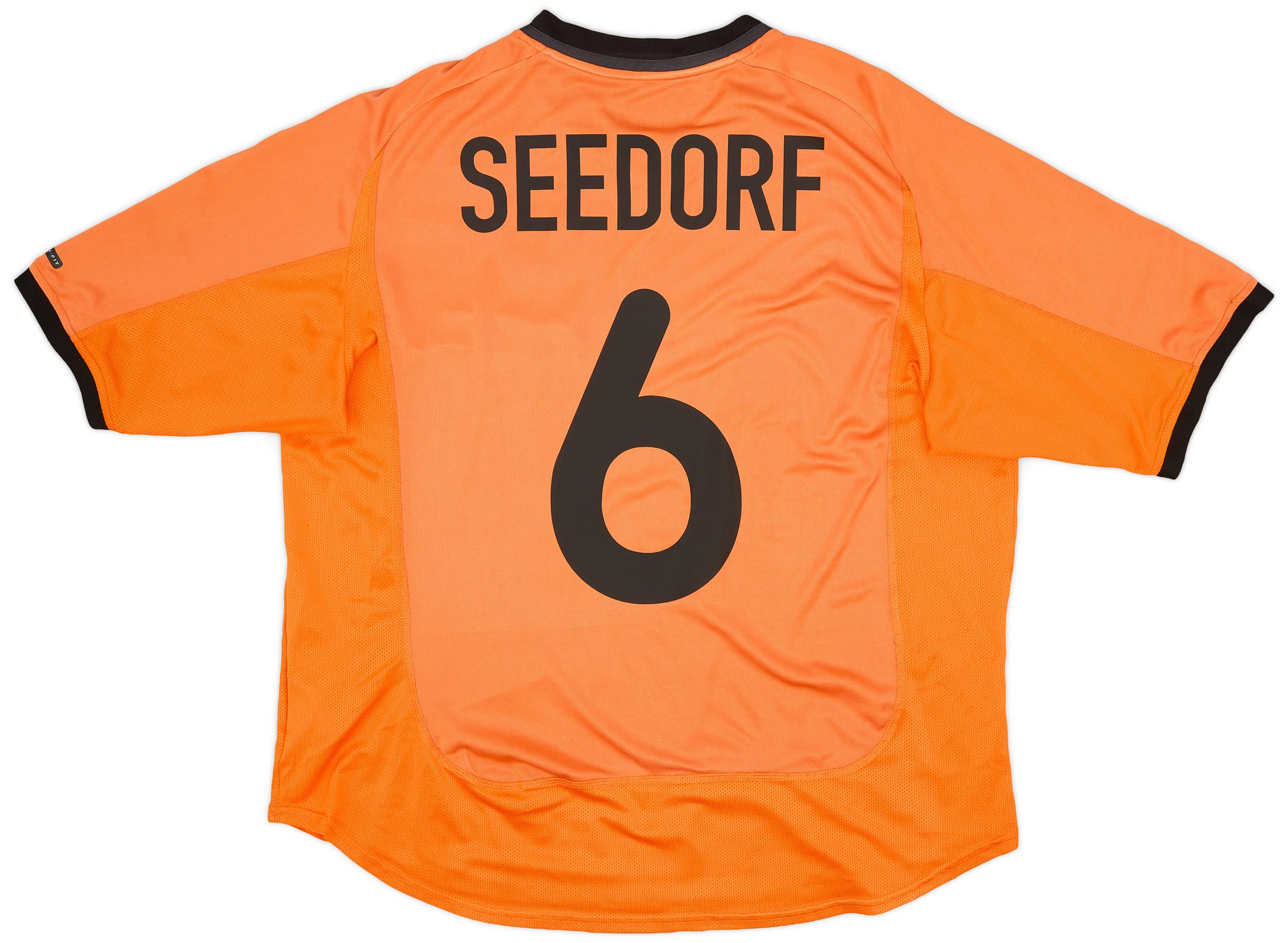 2000-02 Netherlands Home Shirt Seedorf #6 - 7/10 - (XL)
