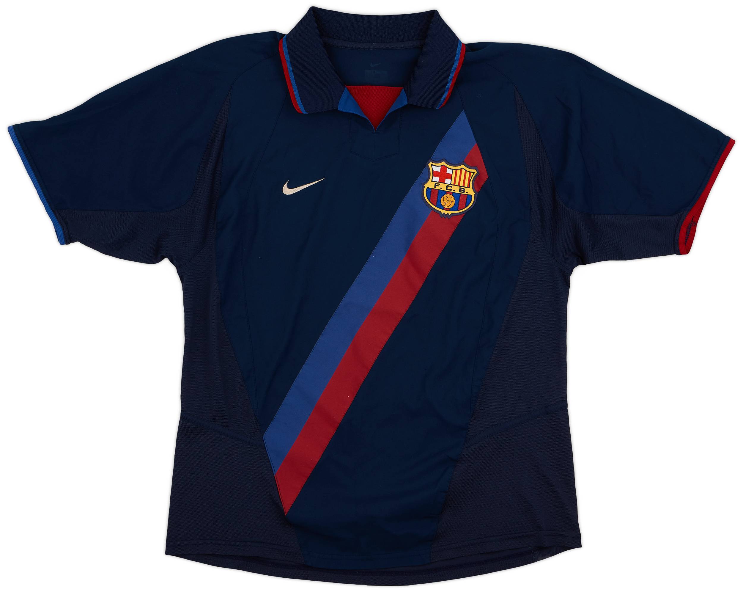 2002-03 Barcelona Away Shirt Ronaldinho #10 - 7/10 - (L)