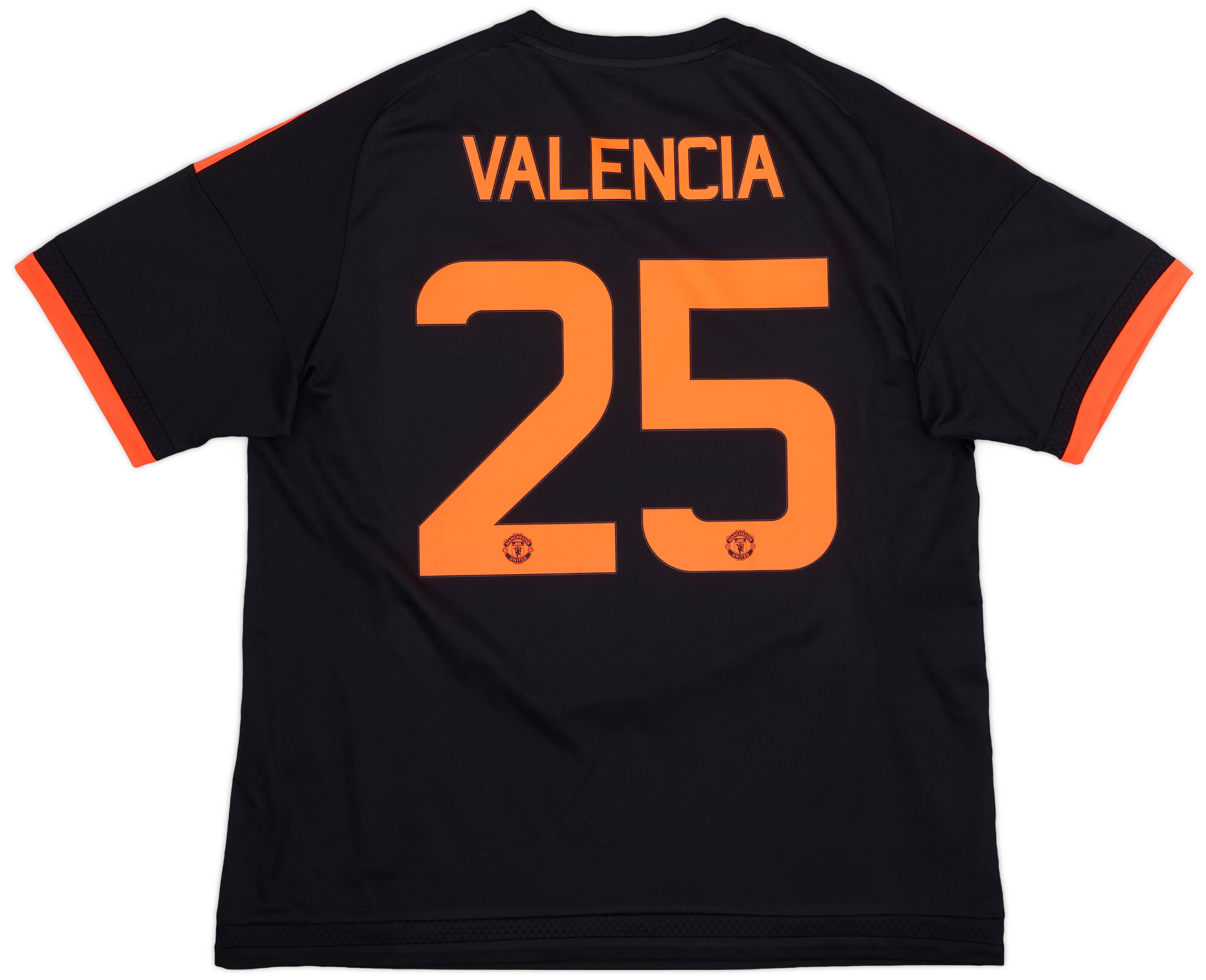 2015-16 Manchester United Third Shirt Valencia #25 - 9/10 - (XL)