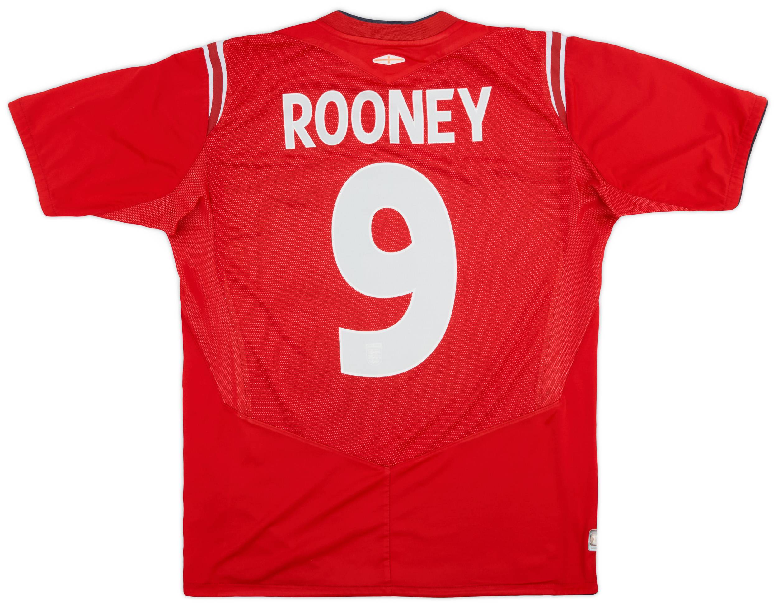 2004-06 England Away Shirt Rooney #9 - 5/10 - (M)