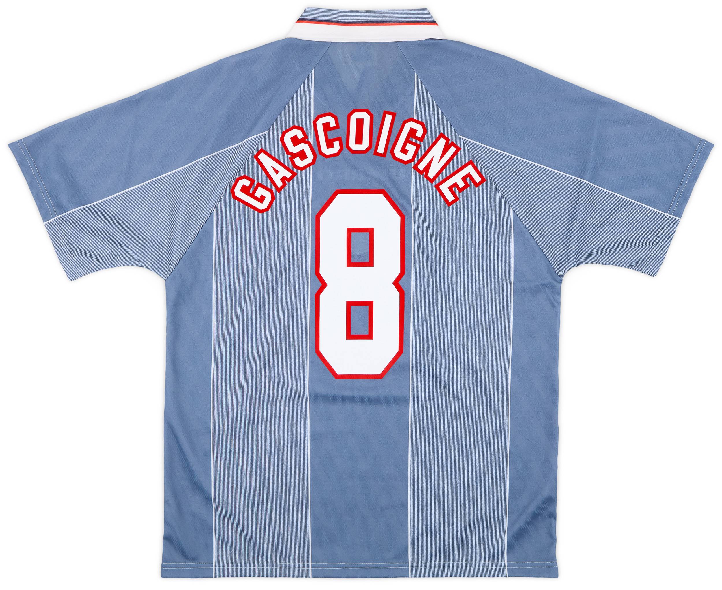 ウェア England Soccer Uniform 1996 Away #8 1996 ENGLAND Away S/S No.8 GASCOIGNE UMBRO EURO 96 FA 96-97