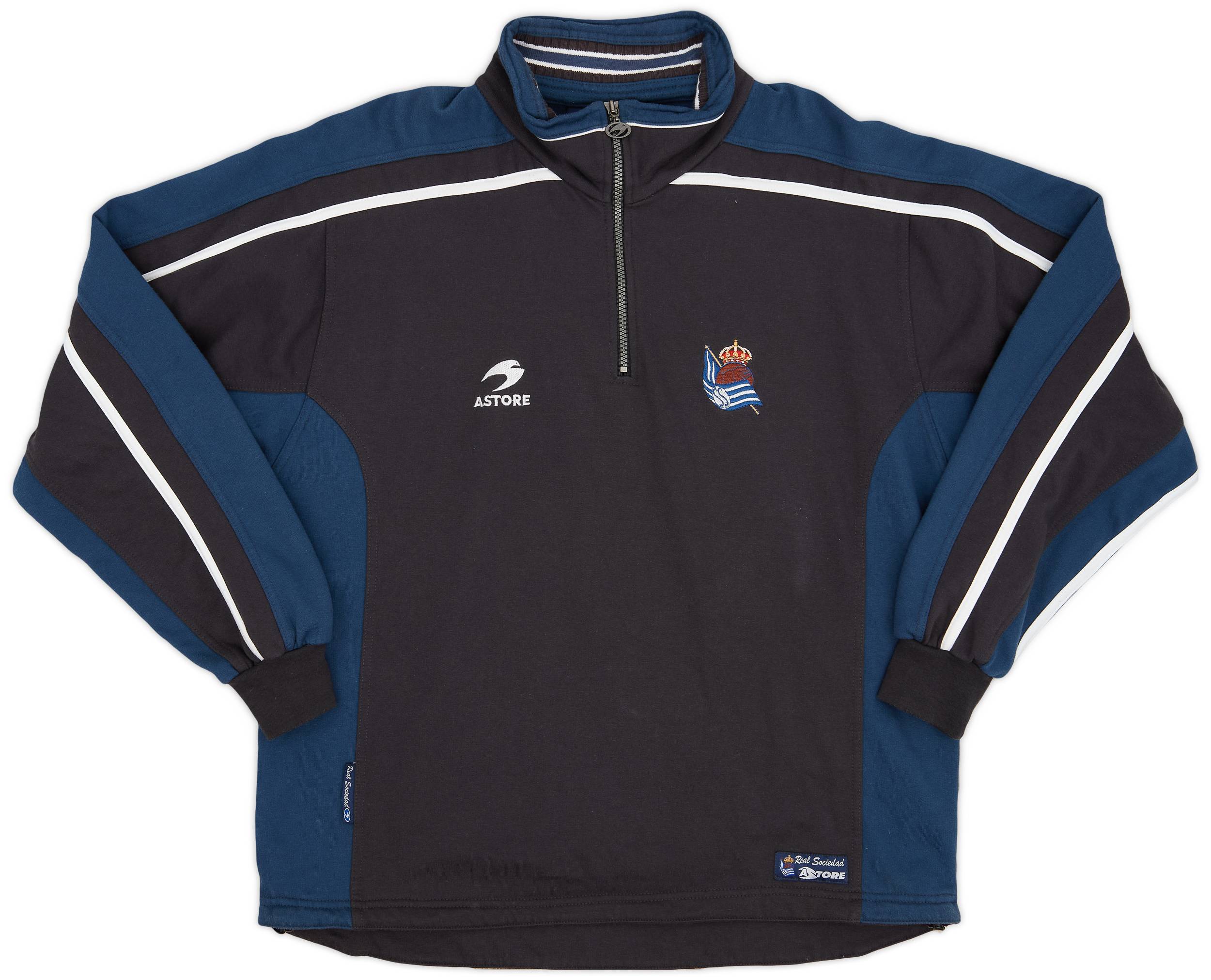 1998-00 Real Sociedad Astore 1/4 Zip Track Jacket - 9/10 - (L)