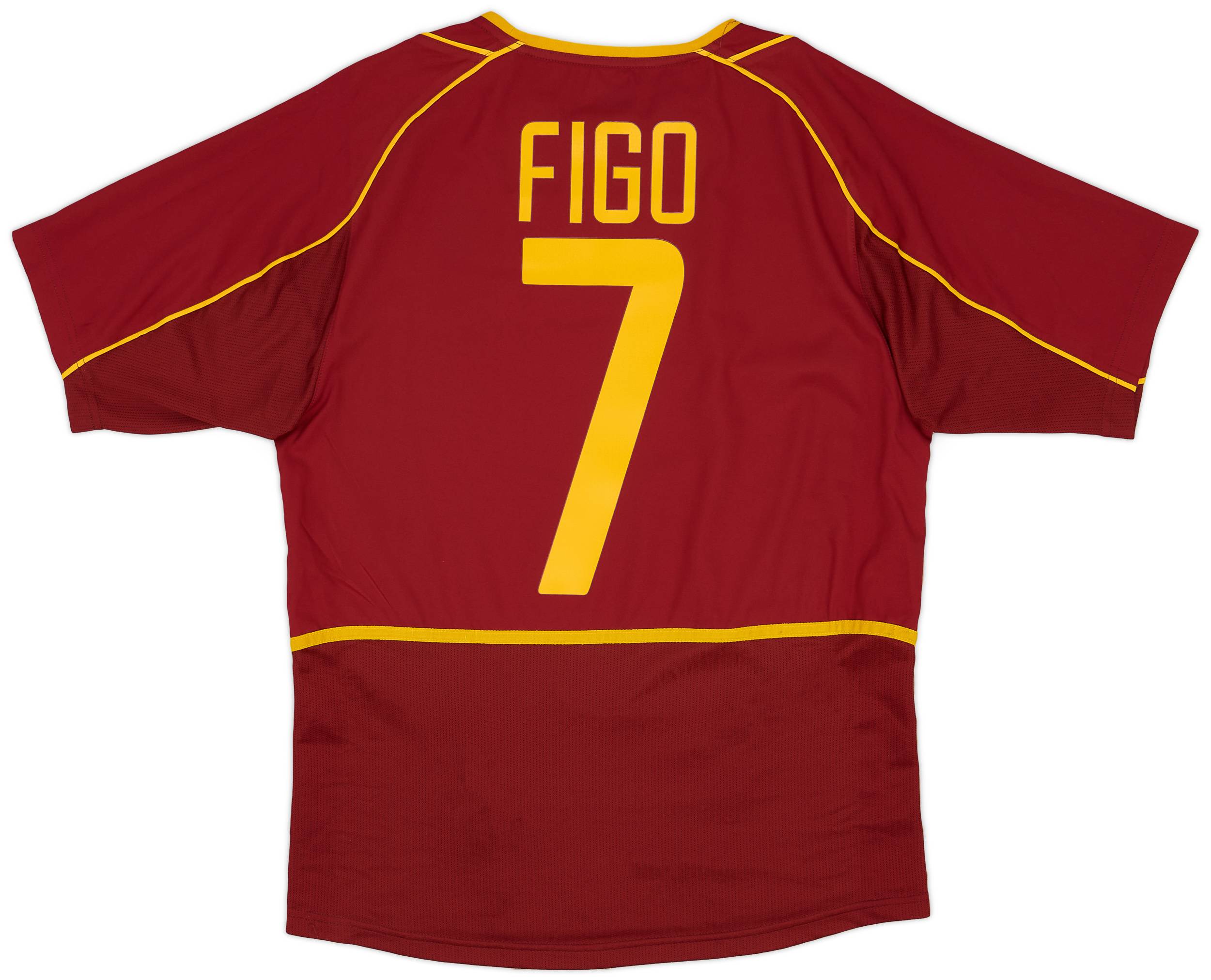 2002-04 Portugal Home Shirt Figo #7 - 9/10 - (S)