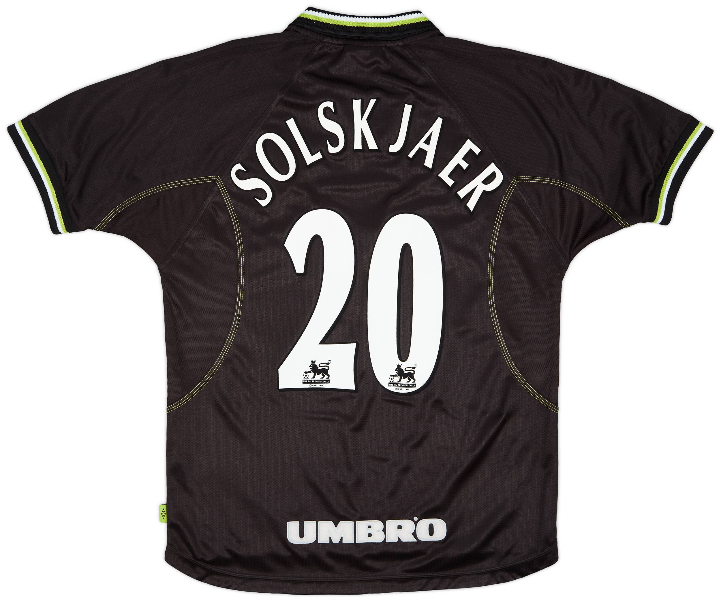 1998-99 Manchester United Third Shirt Solskjaer #20 - 9/10 - (M)