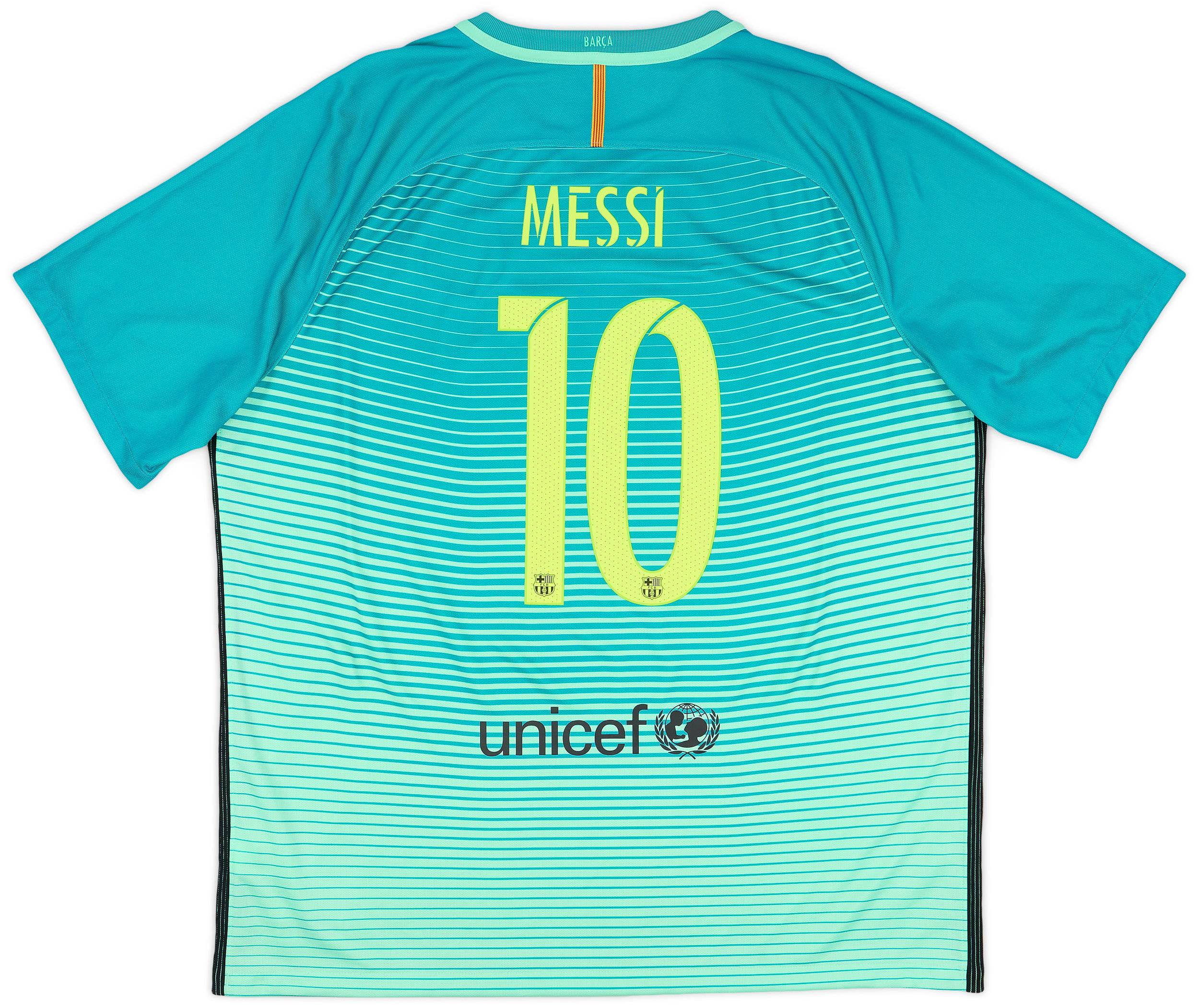 2016-17 Barcelona Third Shirt Messi #10 - 8/10 - (XXL)