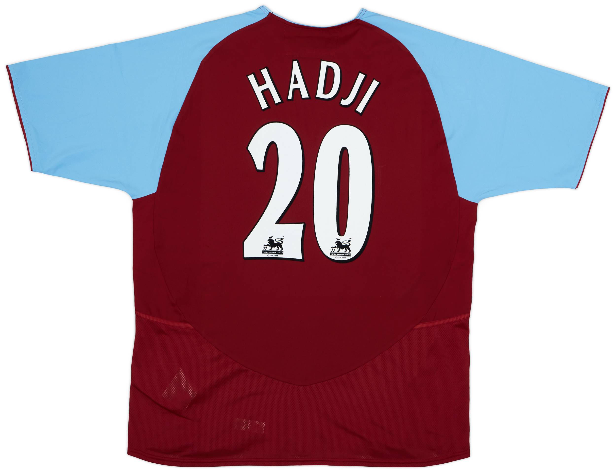 2003-04 Aston Villa Home Shirt Hadji #20 - 8/10 - (L)
