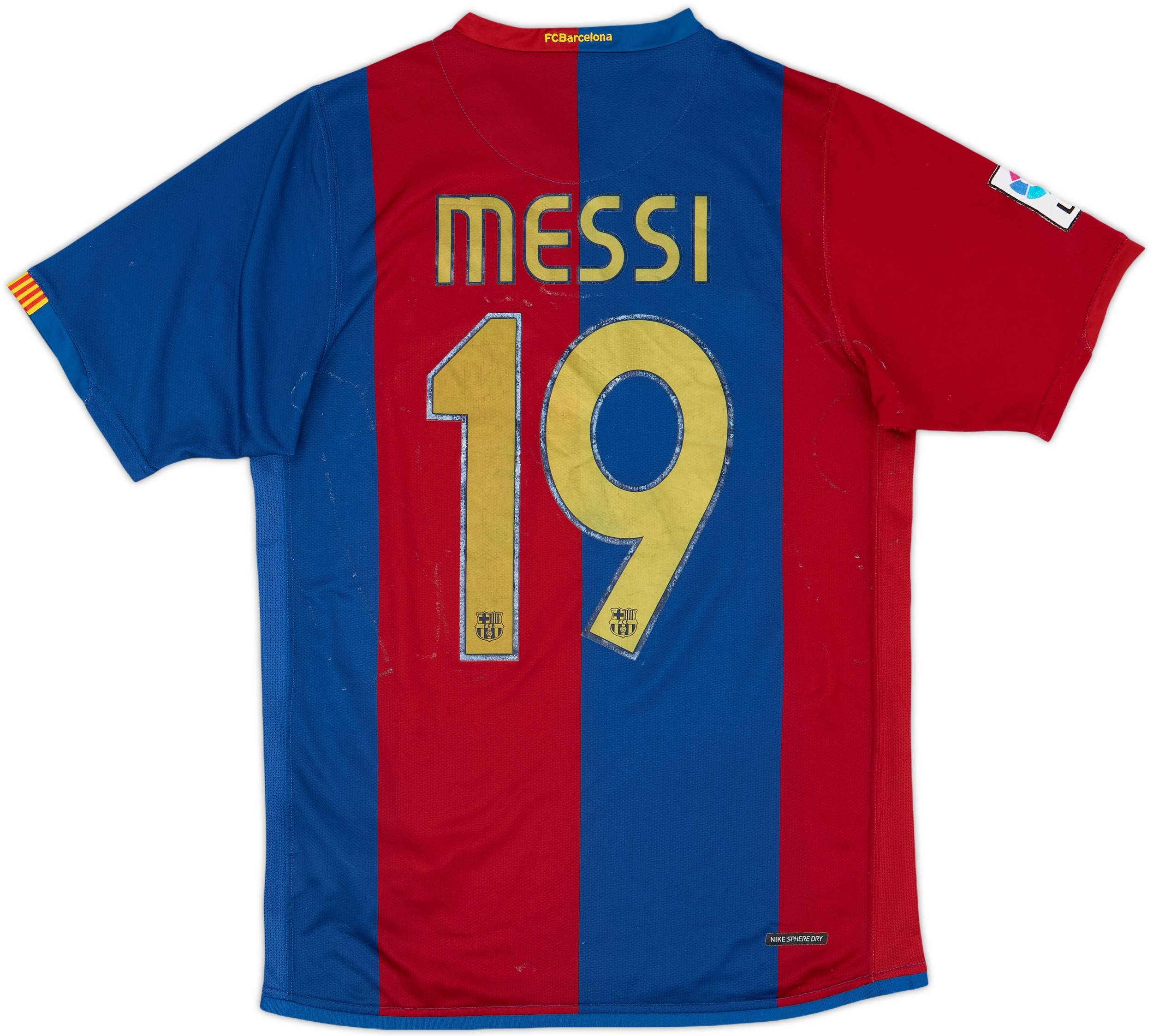 Nike Barcelona Messi #19 05/06 UCL Soccer Long Sleeve Shirt