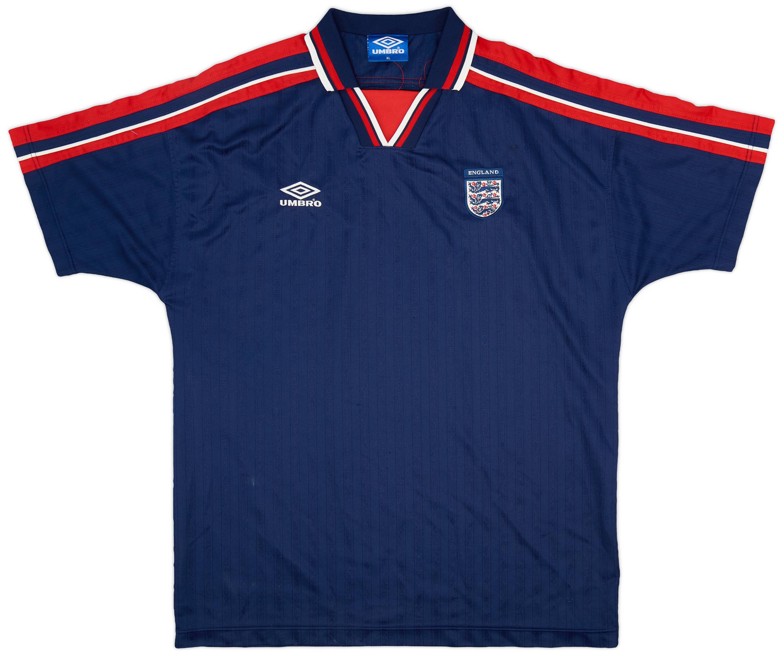 2000-01 England Umbro Training Shirt - 9/10 - (XL) 2000-01 England Umbro Training Shirt - 9/10 - (XL)