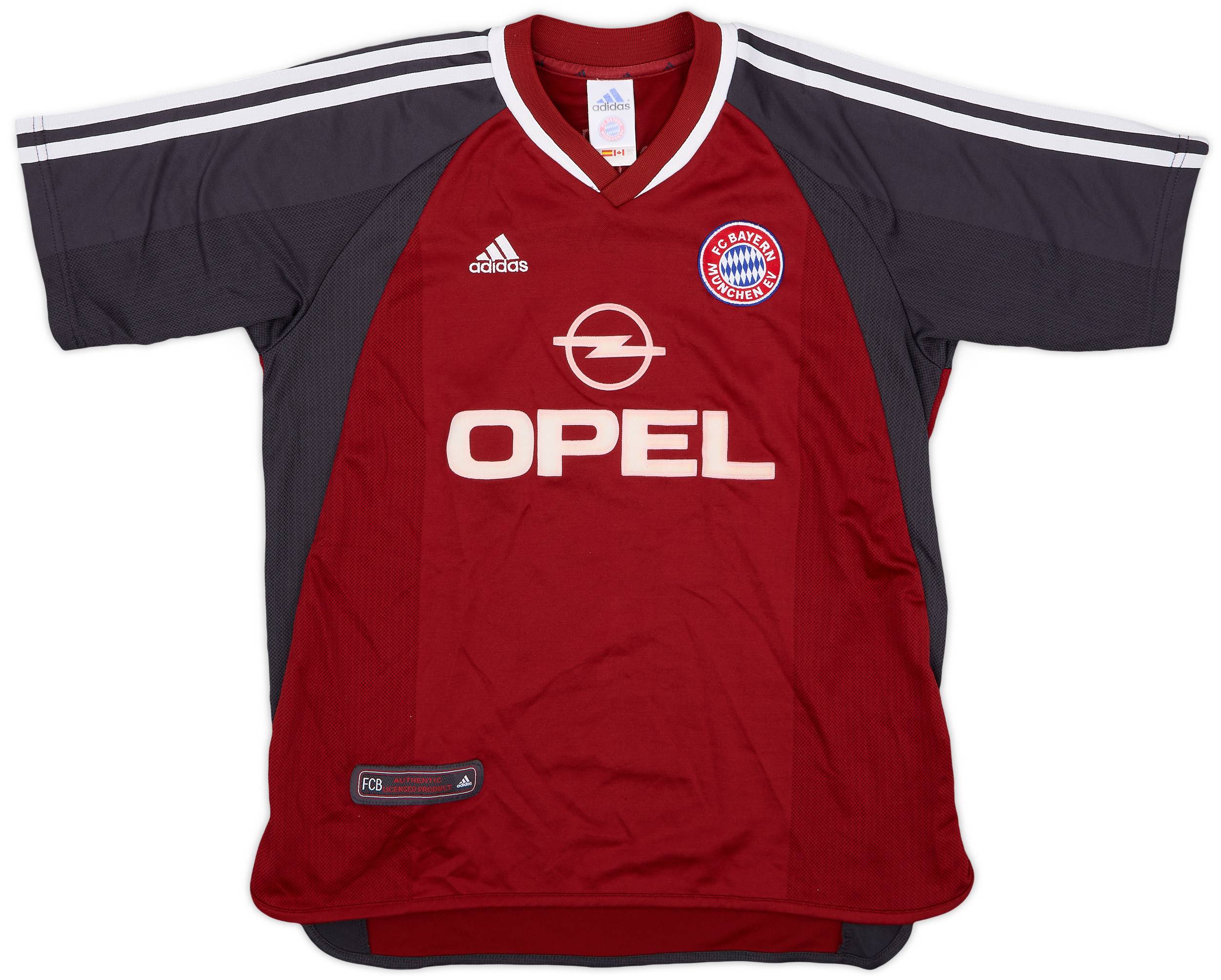 2001-02 Bayern Munich Signed Home Shirt - 8/10 - (Y)