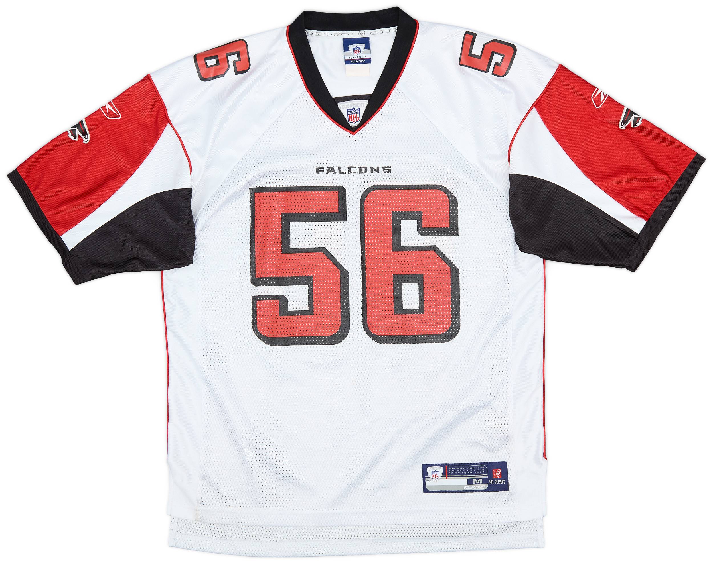 2007 Atlanta Falcons Brooking #56 Reebok On Field Away
