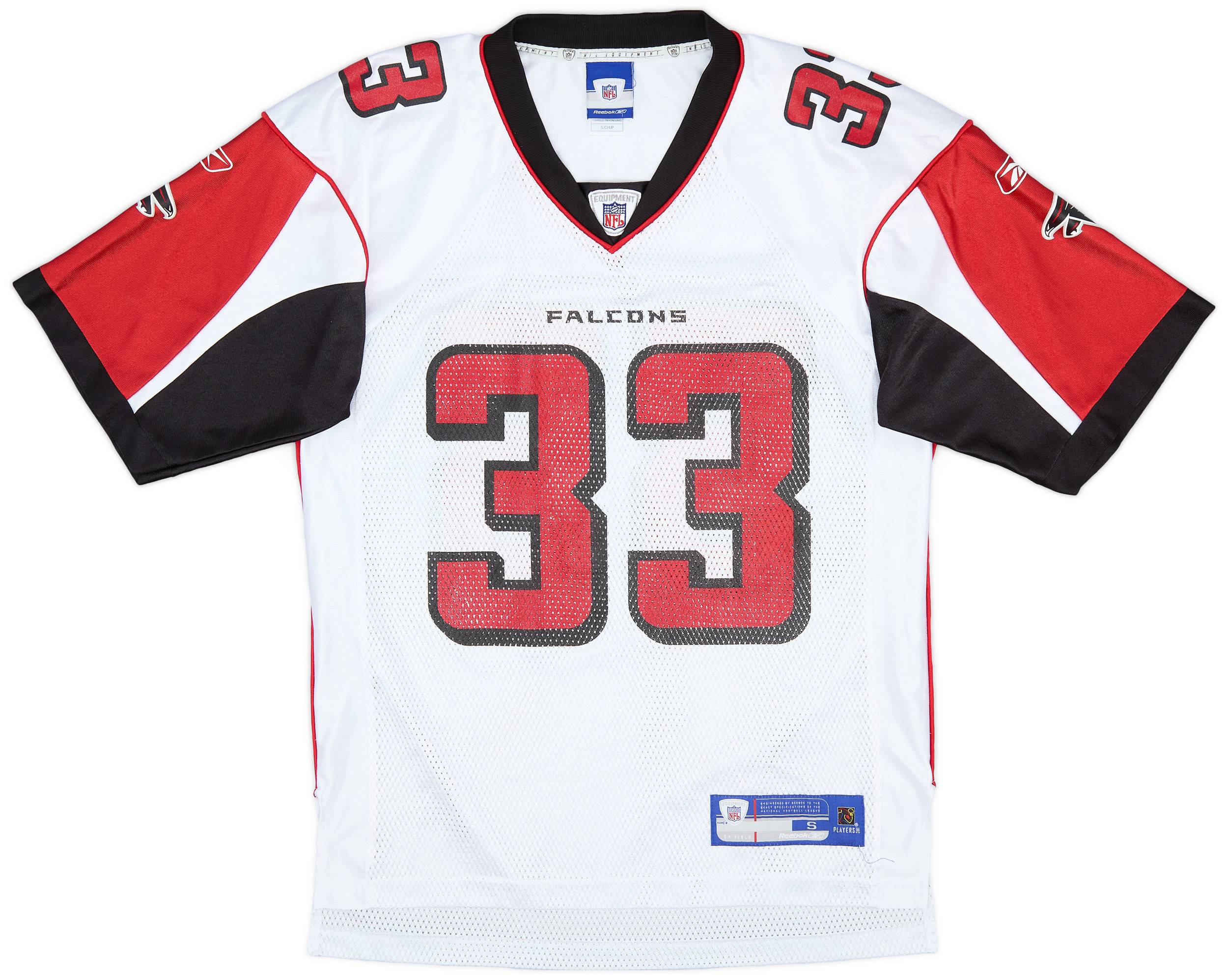 2008 Atlanta Falcons Turner #33 Reebok On Field Away Jersey (Very Good) S