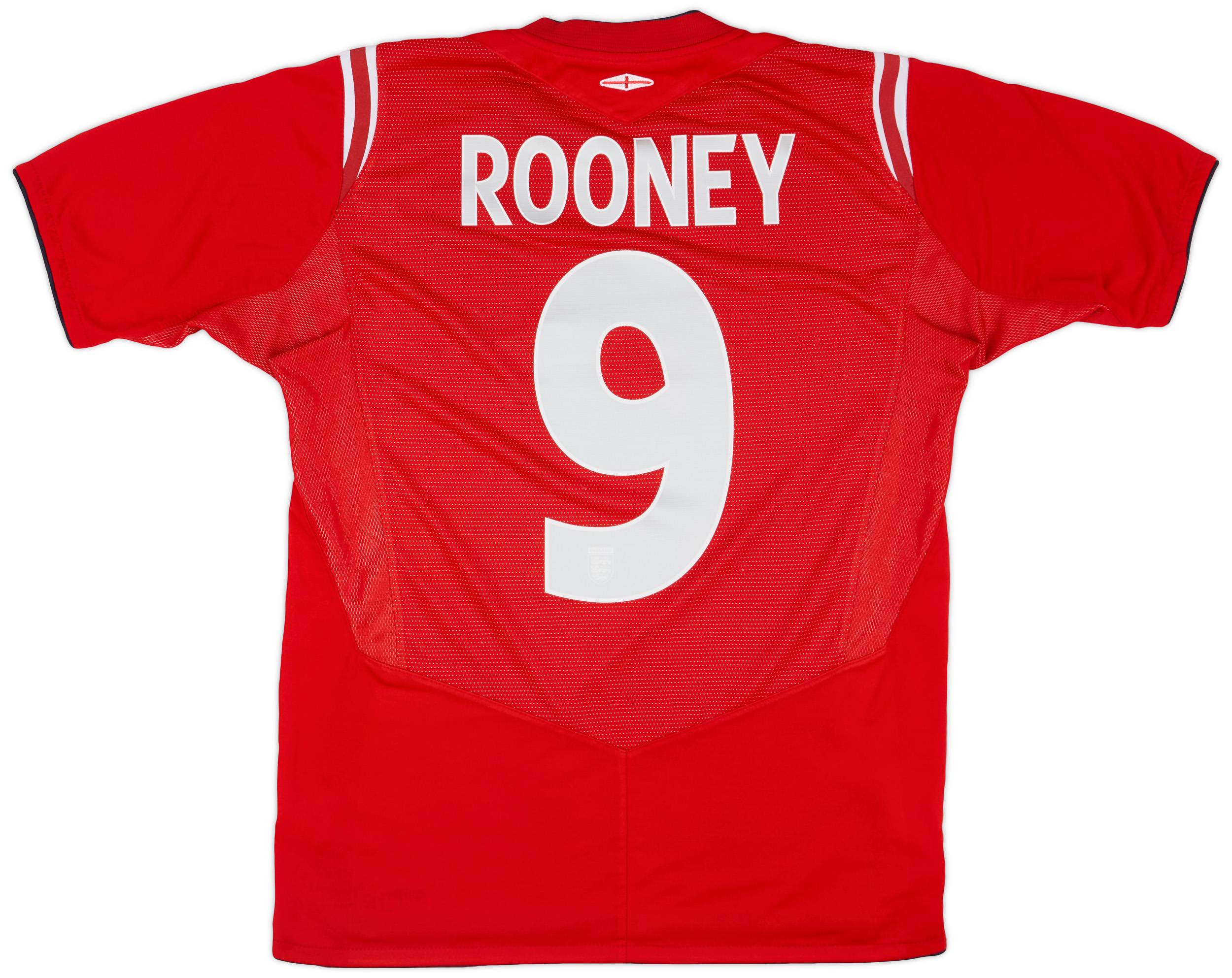 2004-06 England Away Shirt Rooney #9 - 8/10 - (S)