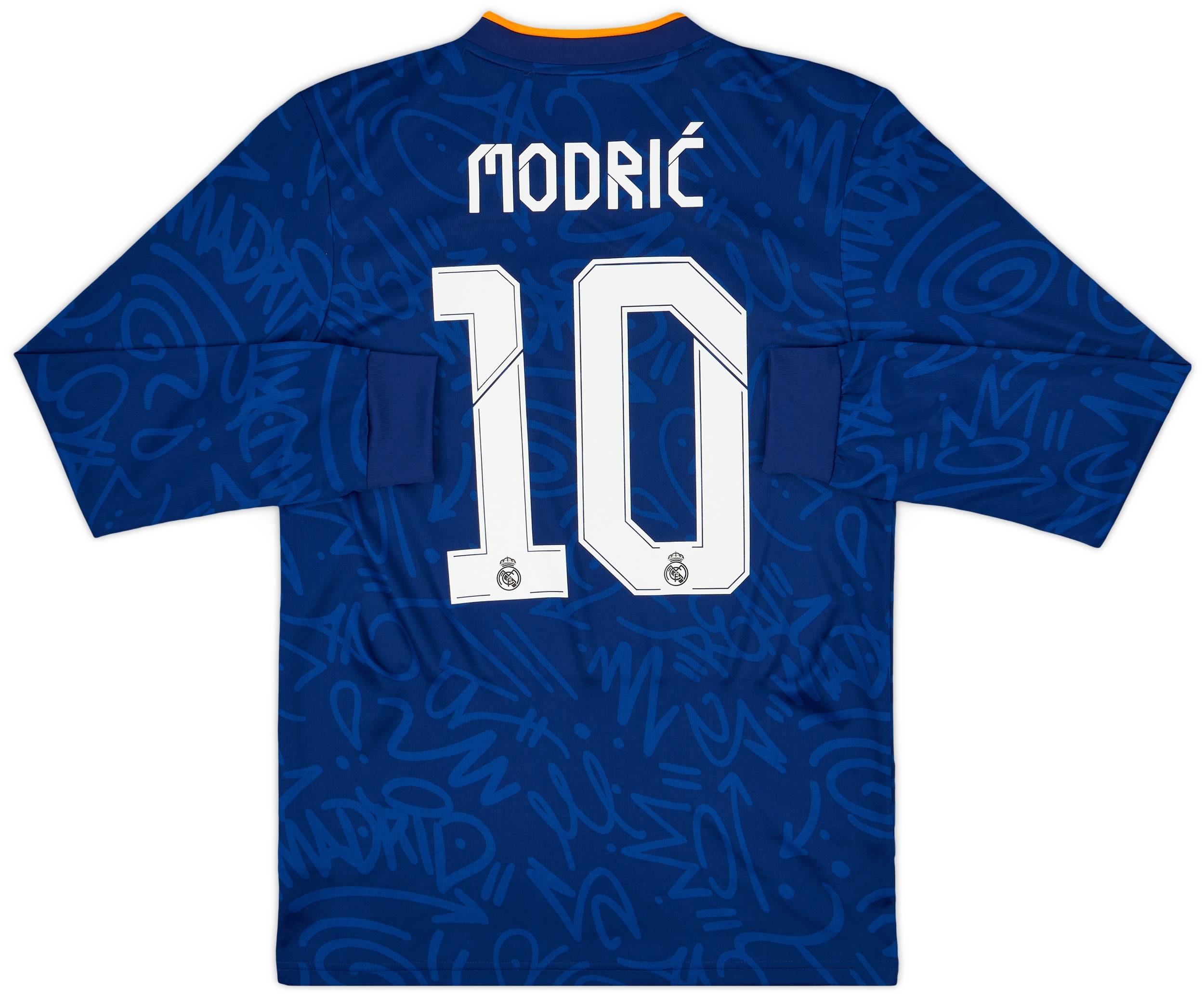 2021-22 Real Madrid Away L/S Shirt Modric #10 - 10/10 - (S)