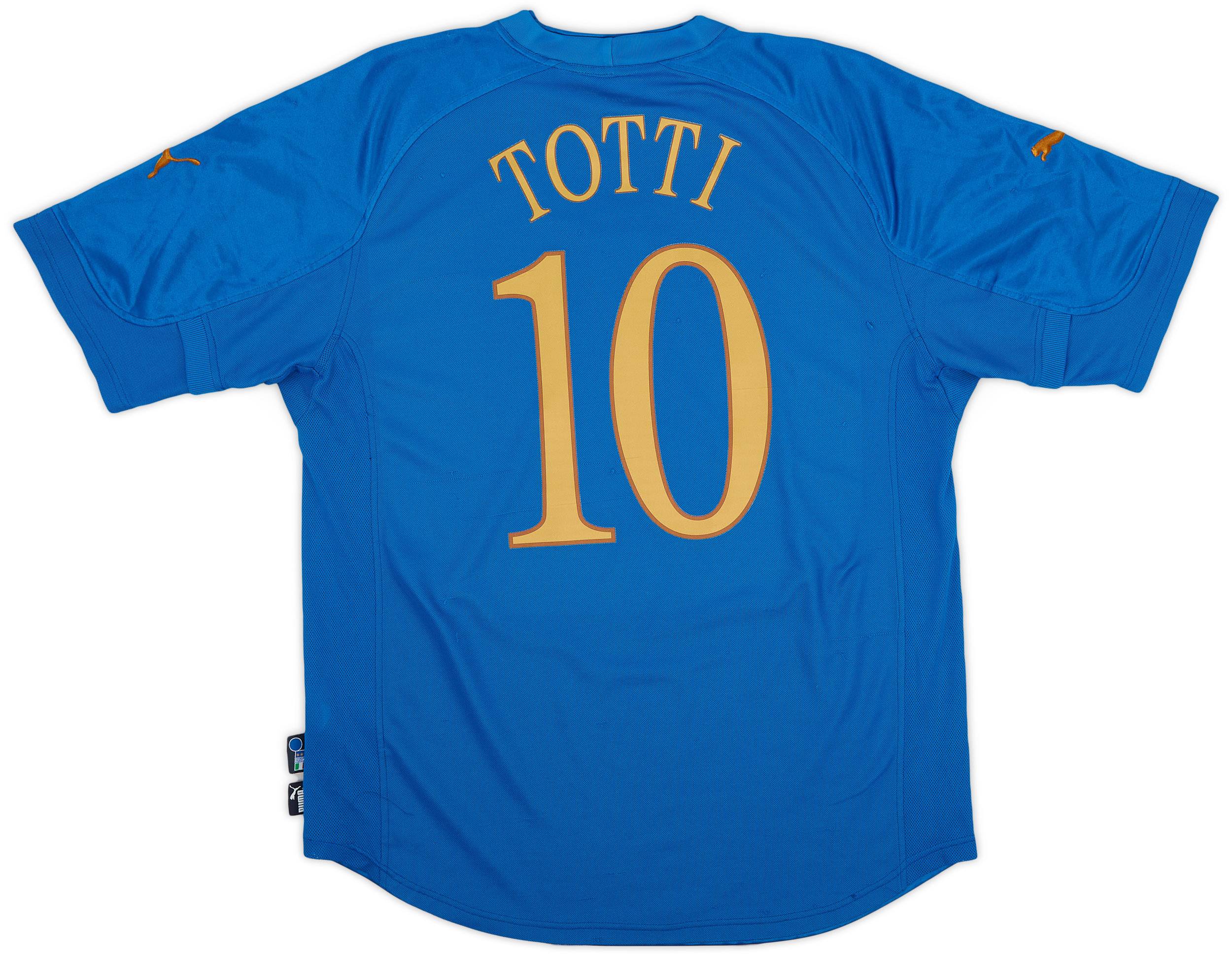 2004-06 Italy Home Shirt Totti #10 - 5/10 - (L)