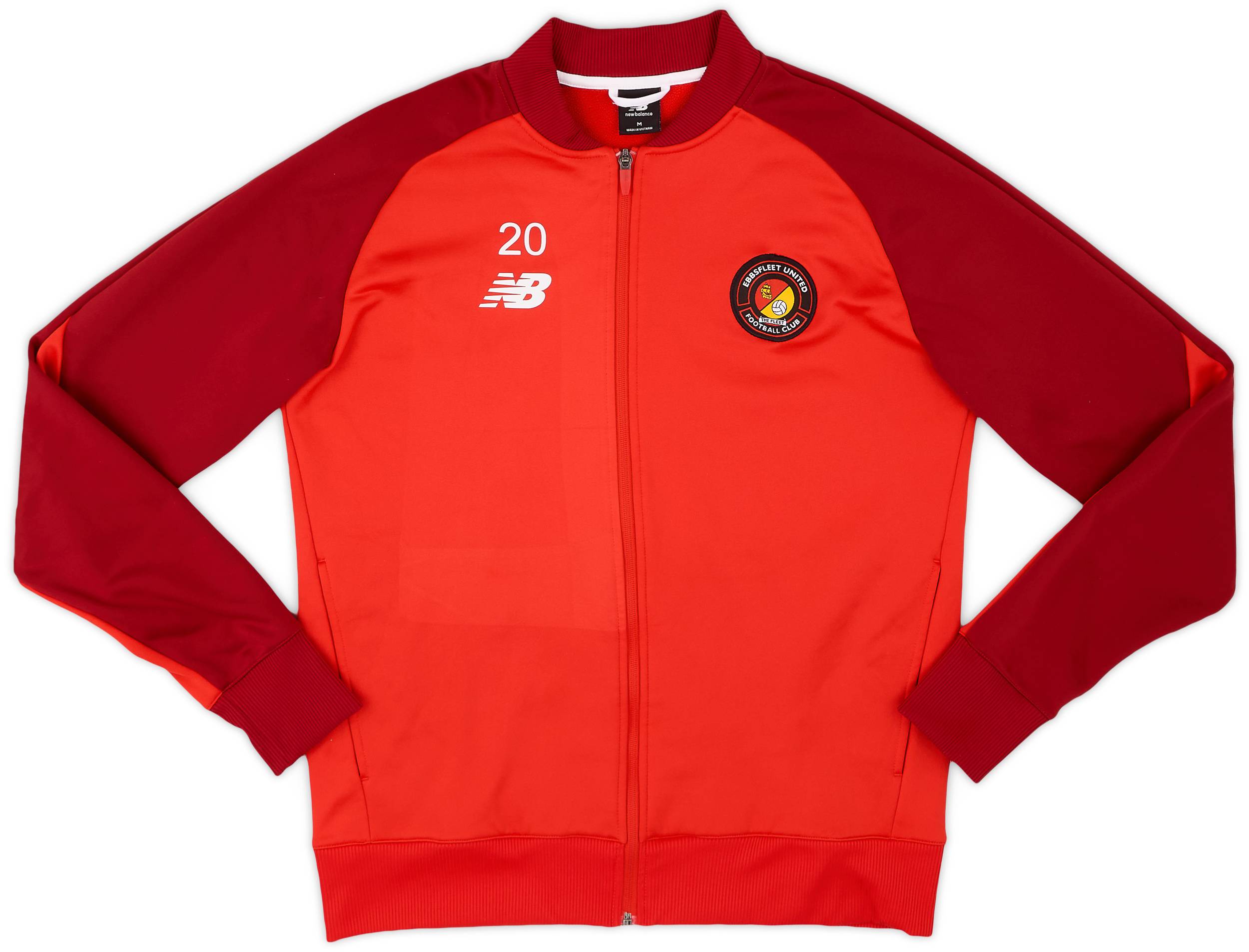 2019-20 Ebbsfleet New Balance Player Issue Track Jacket #20 - 8/10 - (M)