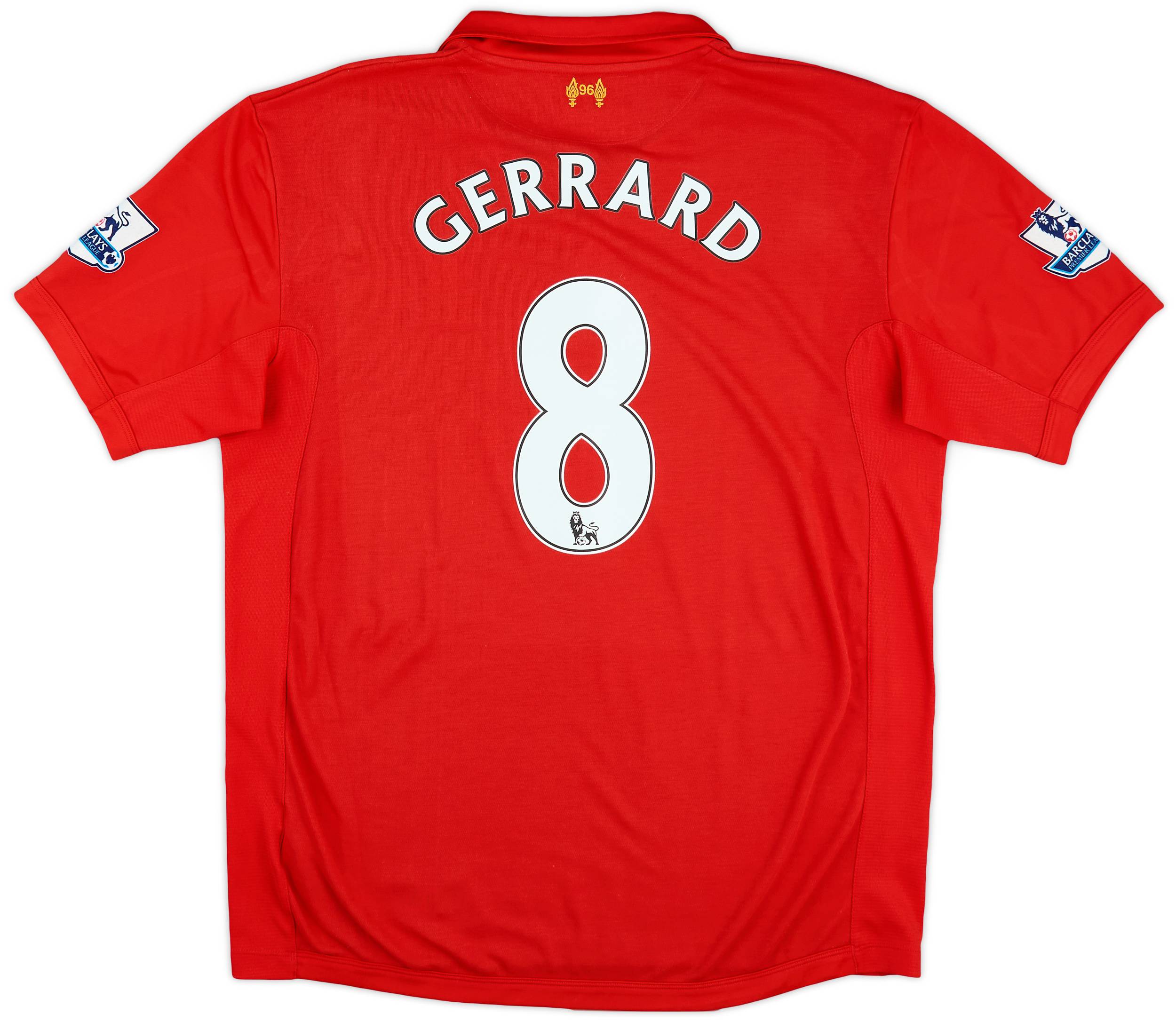 2012-13 Liverpool Home Shirt Gerrard #8 - 8/10 - (XXL)