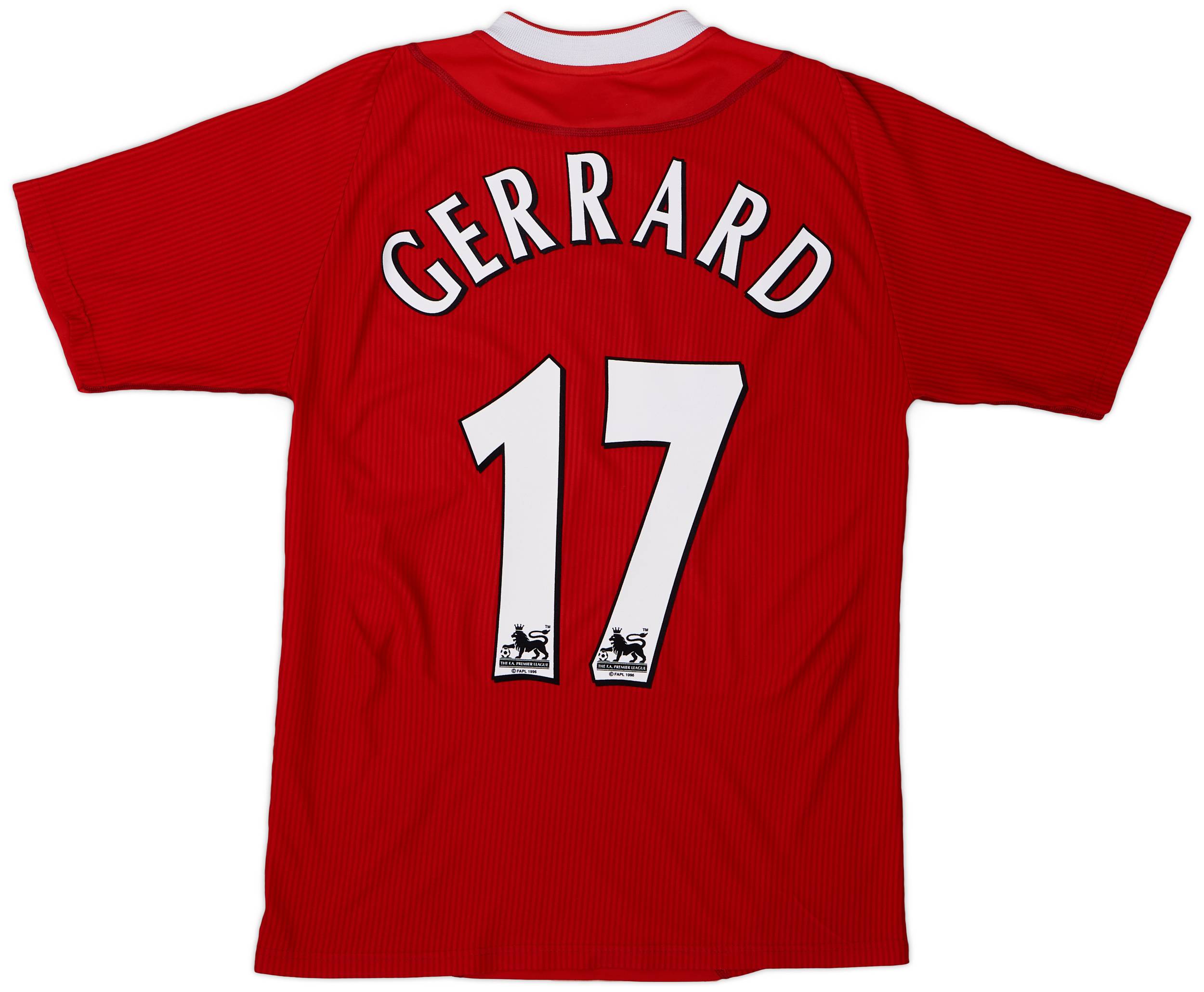 2002-04 Liverpool Home Shirt Gerrard #17 - 5/10 - (S)