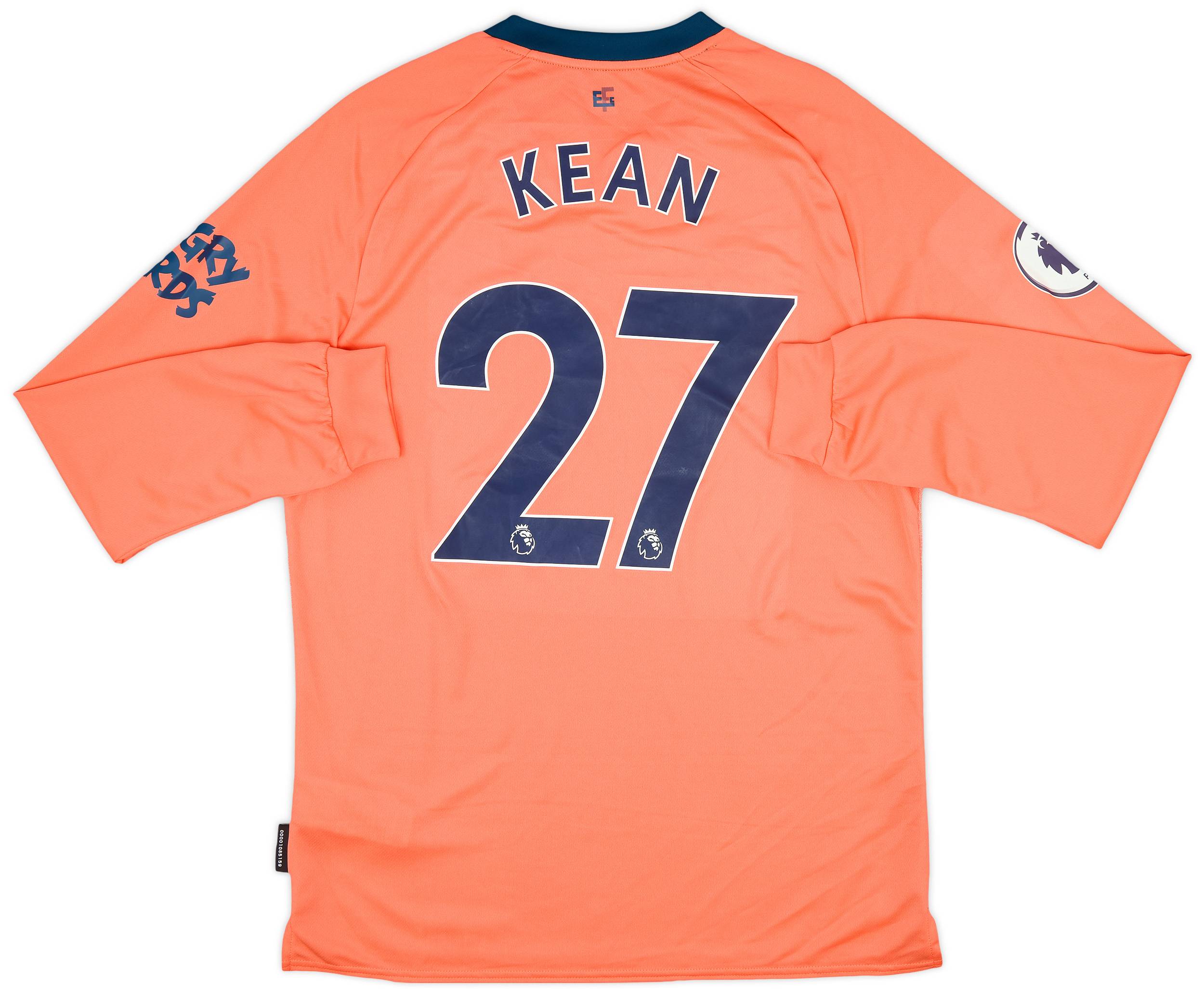 2019-20 Everton Away L/S Shirt Kean #27 (L)