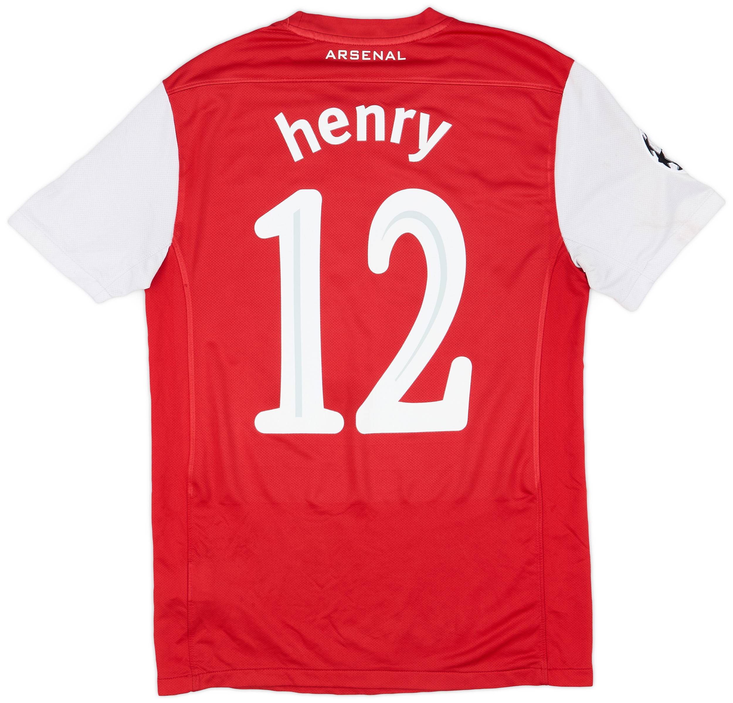 2011-12 Arsenal Home Shirt Henry #12 - 6/10 - (S)