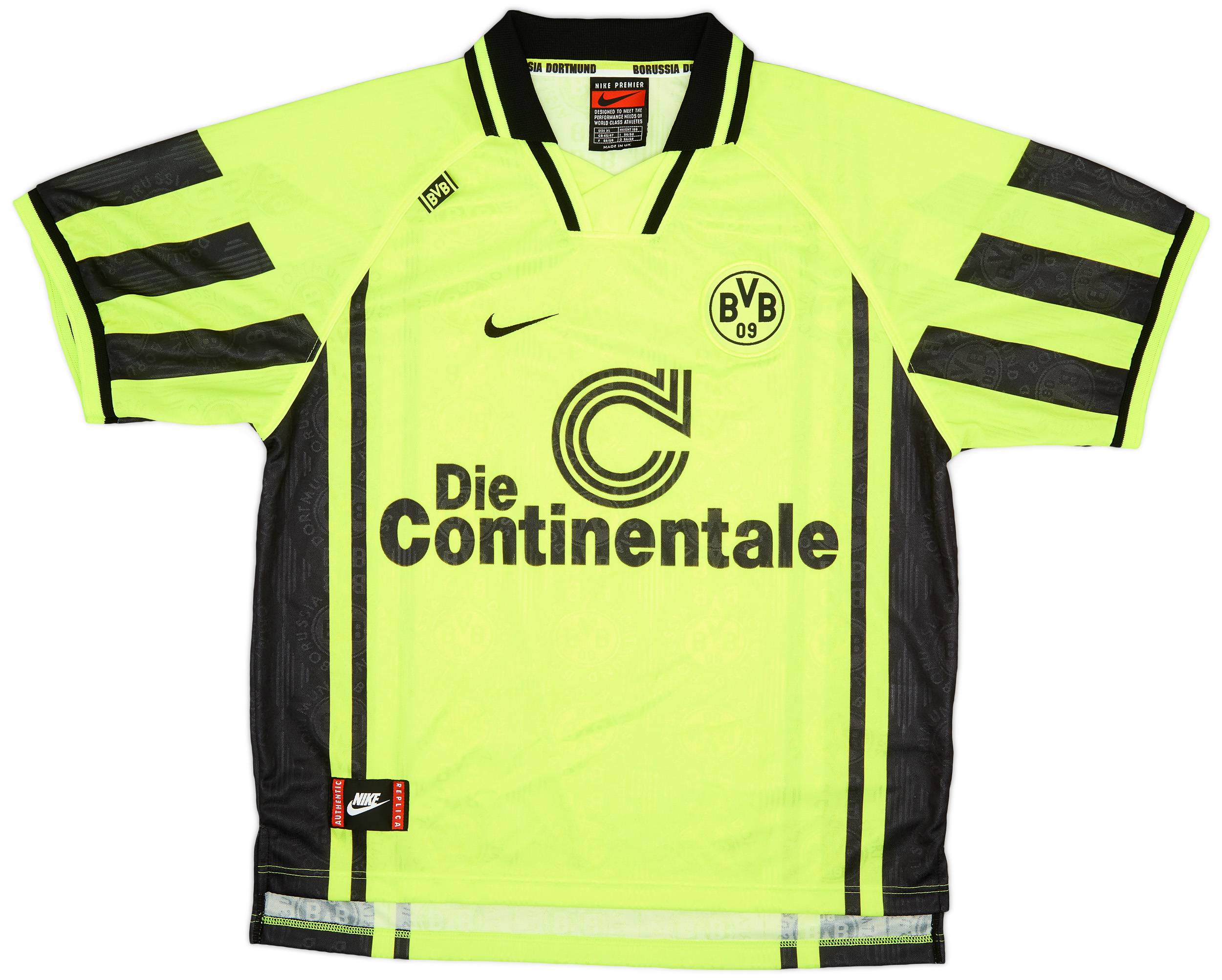 1996-97 Borussia Dortmund Home Shirt - 9/10 - (XL)