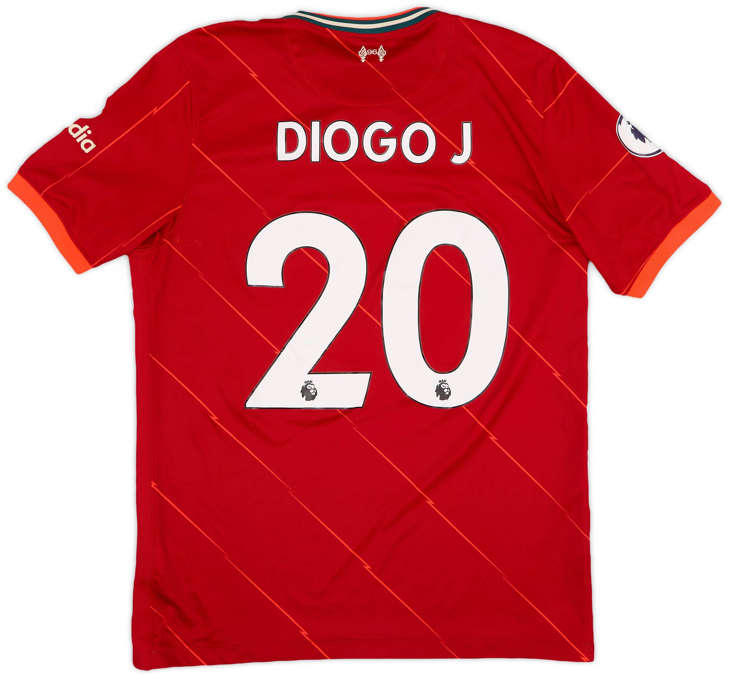 リバプールFC DRI-FIT シャツ Lサイズ レッド 20 Diogo J. Diogo Jota Signed Liverpool FC Home Soccer Jersey #20 with