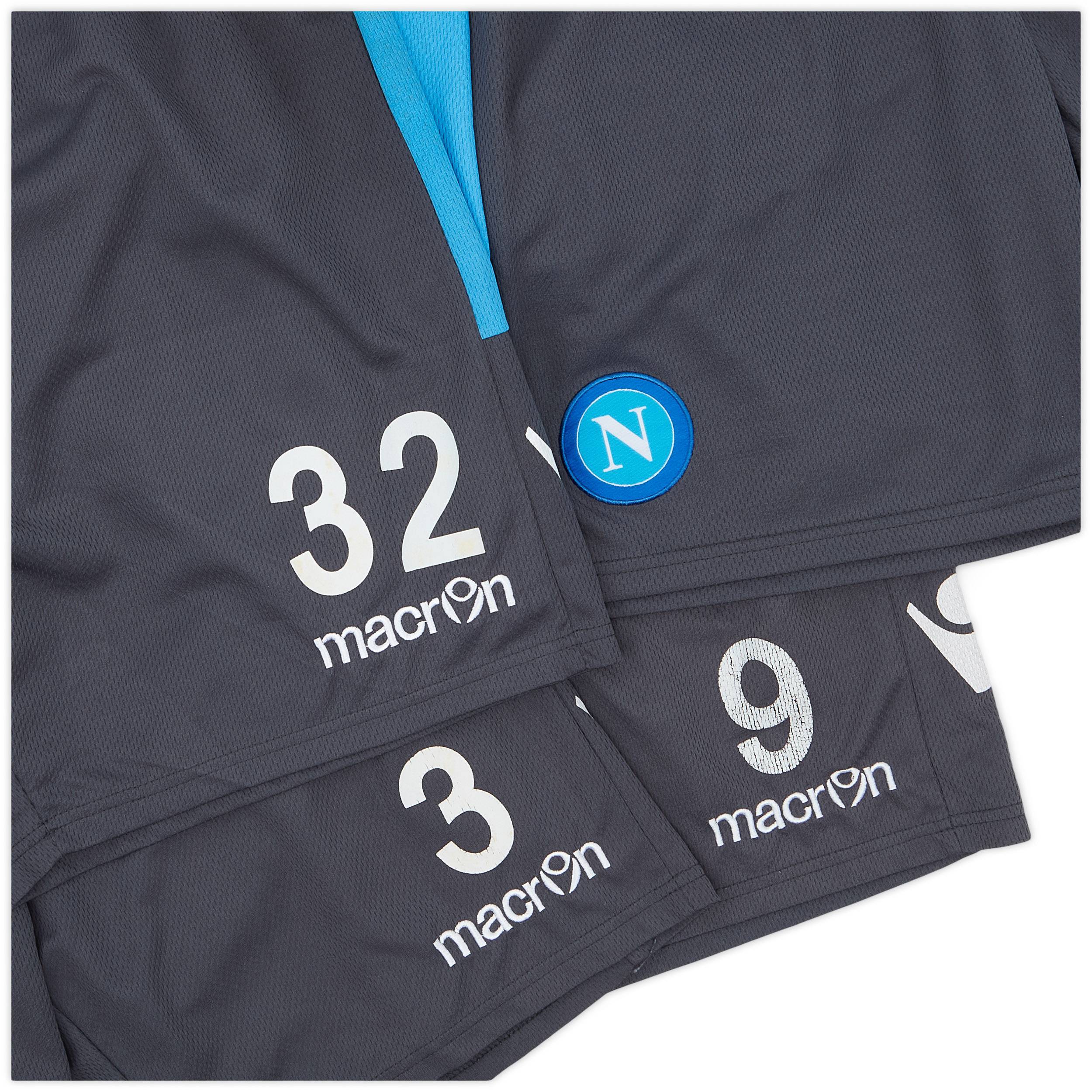 2012-13 Napoli Player Issue Training Shorts # - 5/10 - (L)
