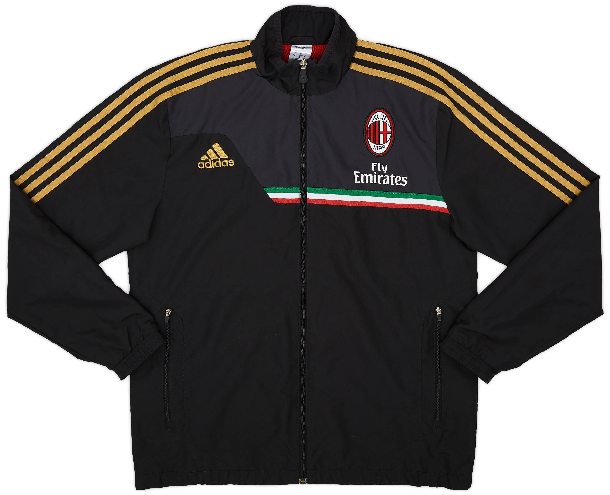 2012-13 AC Milan adidas Track Jacket - 9/10 - (M)