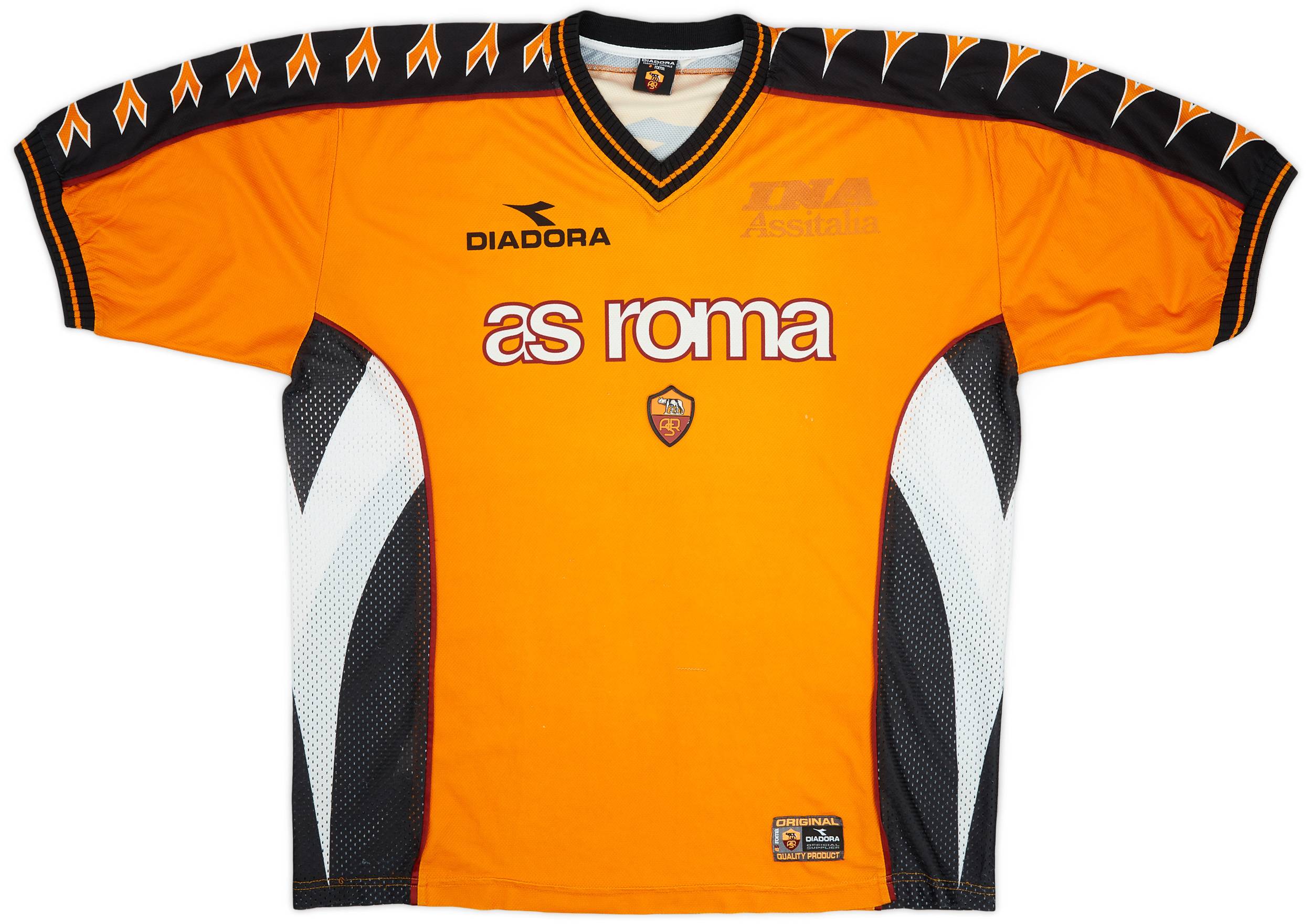 1998 00 Roma Diadora Training Shirt 5 10 XXL