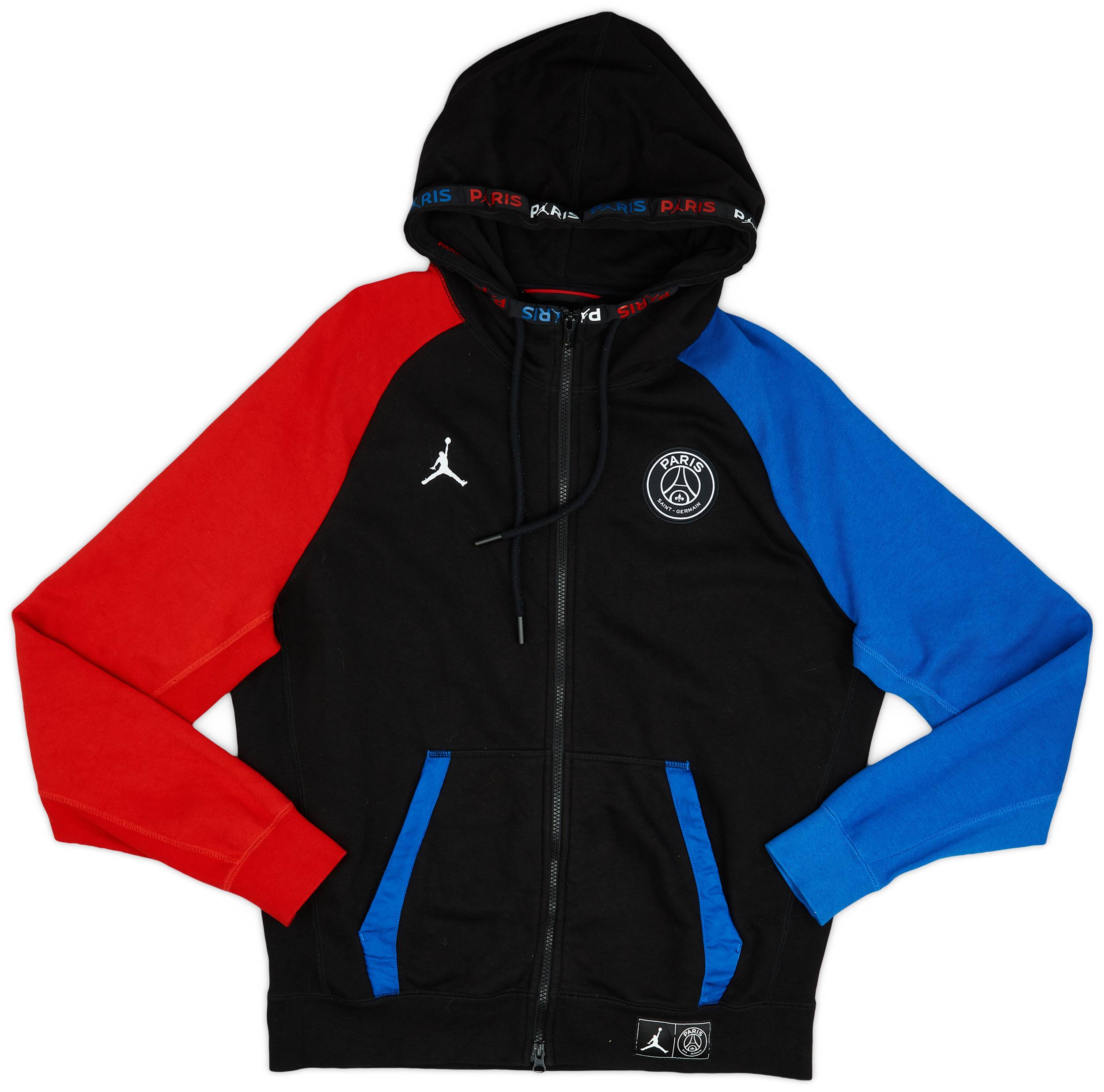 2020-21 Paris Saint-Germain X Air Jordan Hooded Track Jacket - 9/10 - (L)