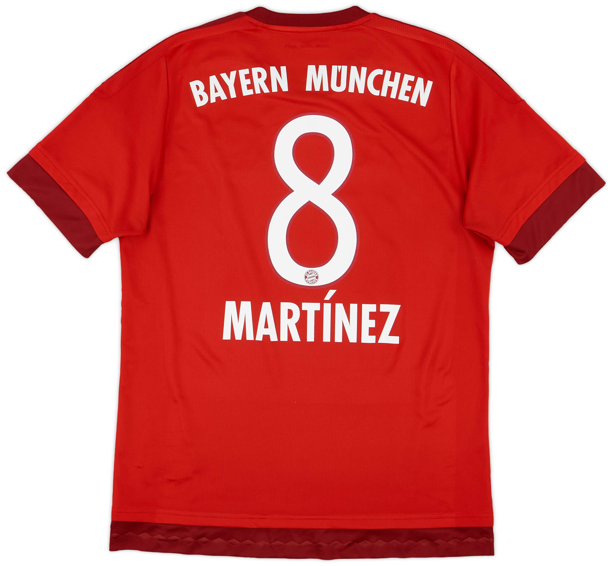 2015-16 Bayern Munich Home Shirt Martinez #8 - 8/10 - (M)