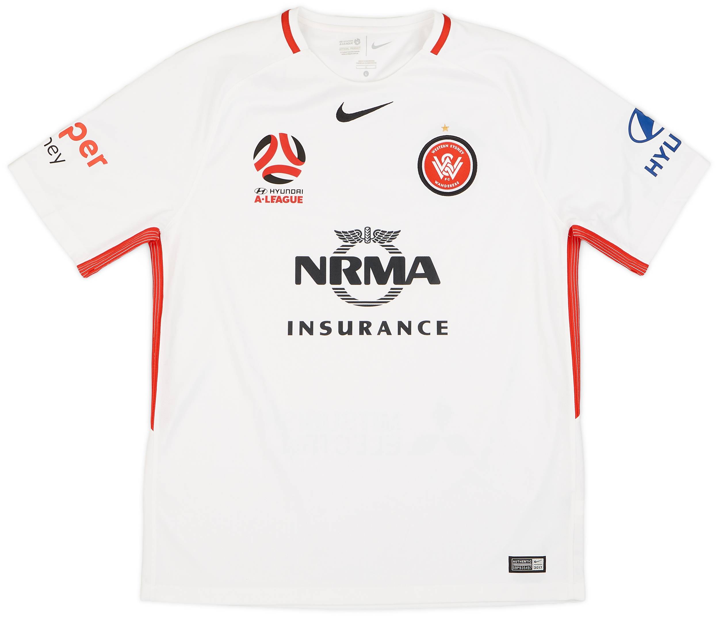 2017-18 Western Sydney Wanderers Away Shirt - 8/10 - (L)