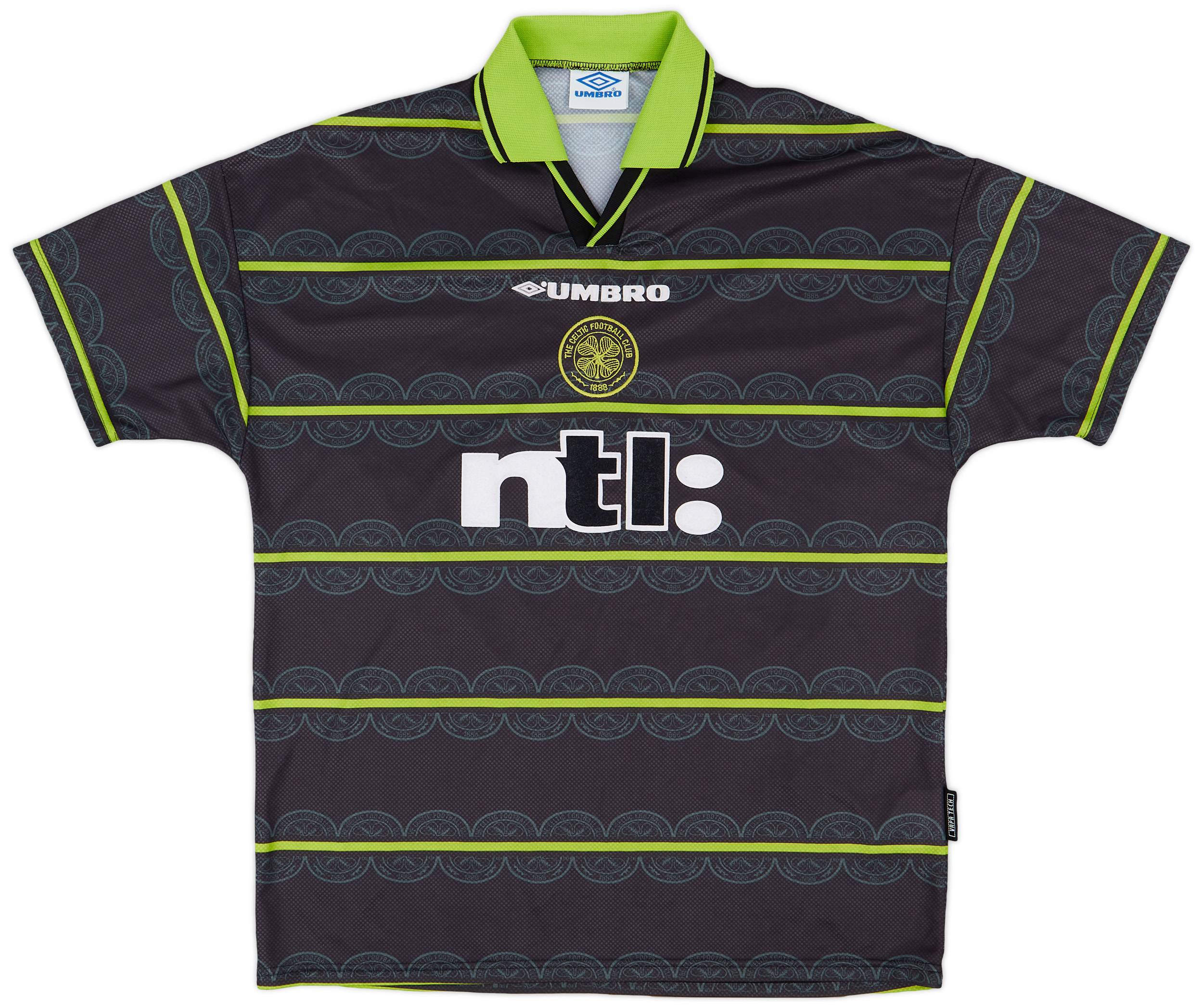 ウェア Celtic 1998/99 Home Uniform #7 LARSSON 1999-01 Celtic Home Shirt Larsson #7 - 9/10 - (XL)