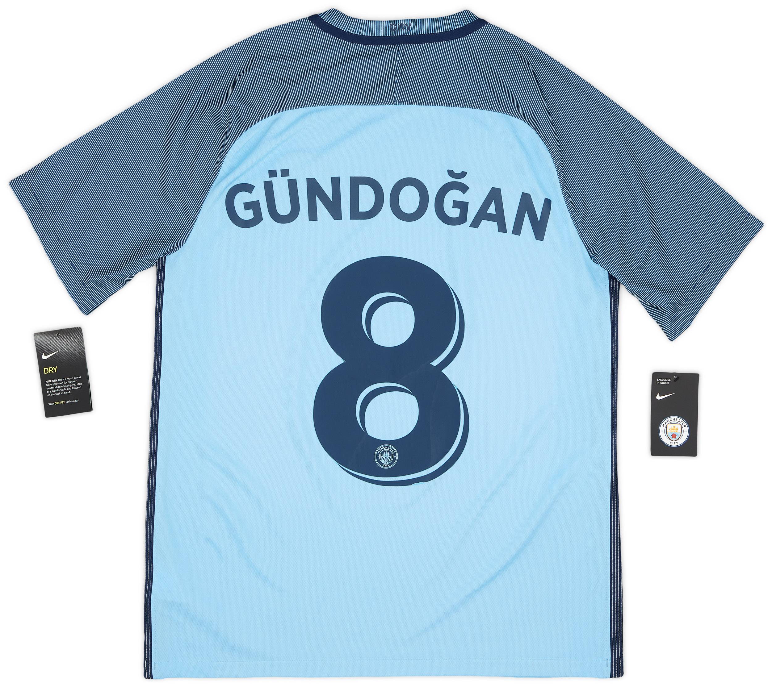2016-17 Manchester City Home Shirt Gundogan #8 (M)