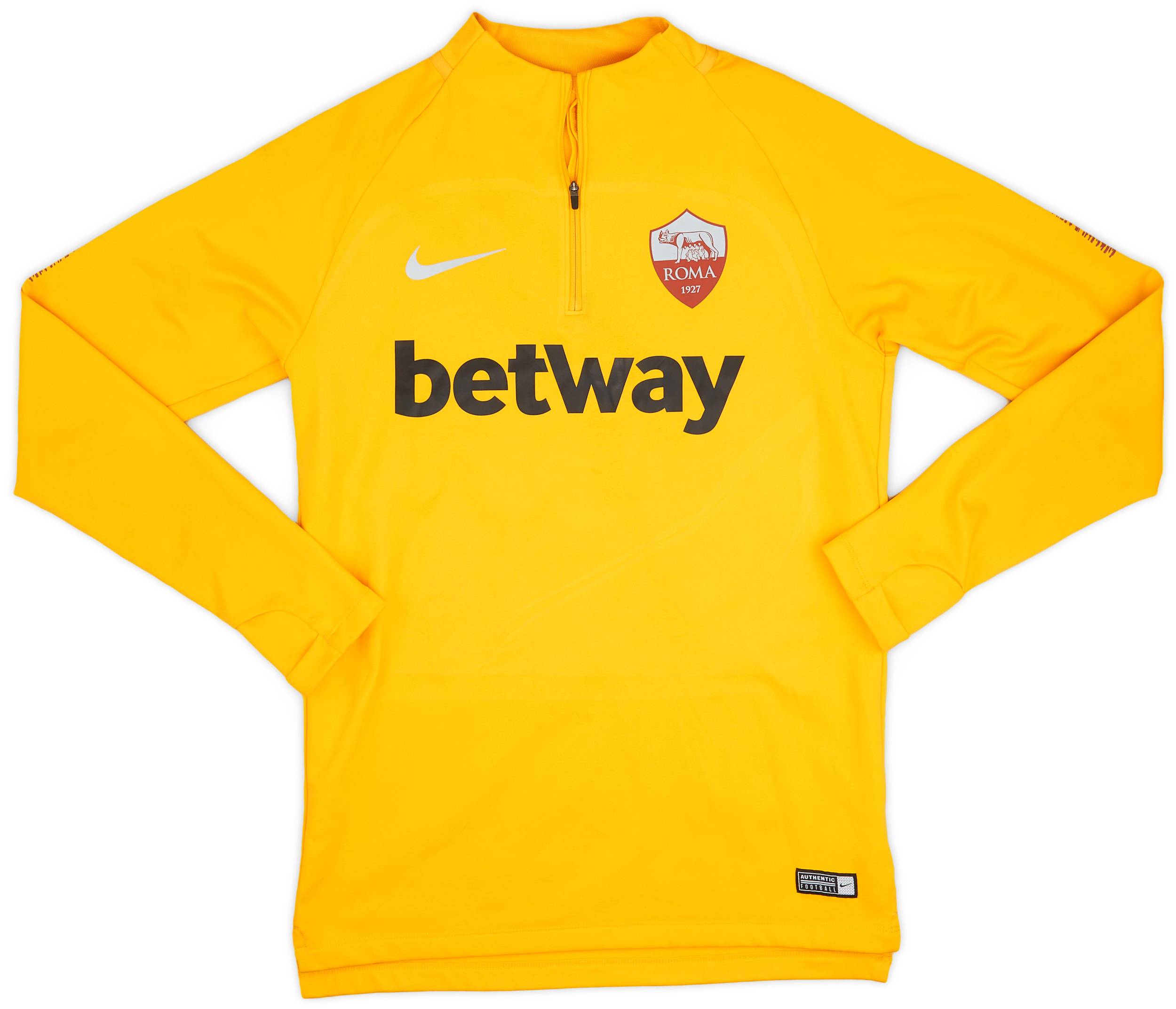 2018-19 Roma Nike 1/4 Zip Drill Top - 7/10 - (S)