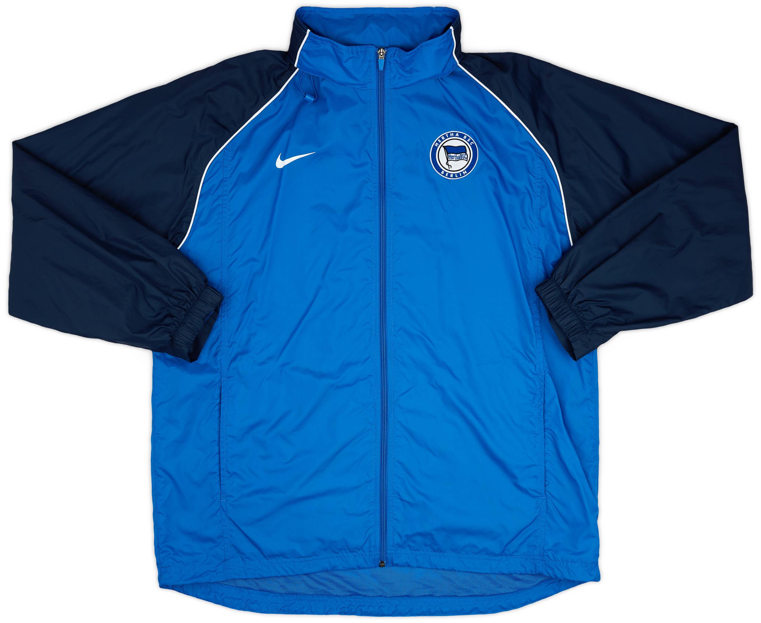 2008 09 Hertha Berlin Nike Hooded Rain Jacket 9 10 XL