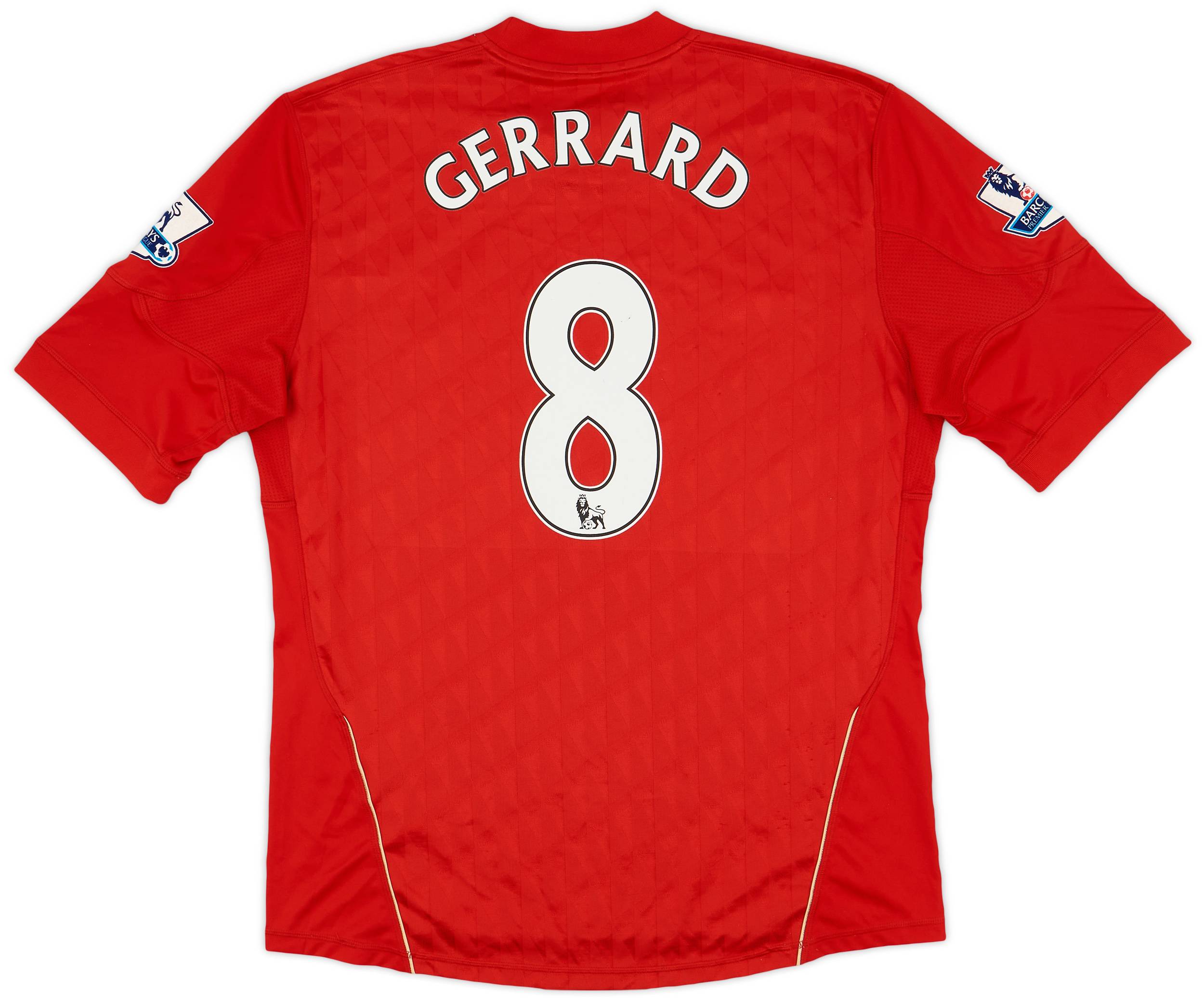 2010-12 Liverpool Home Shirt Gerrard #8 - 4/10 - (L)