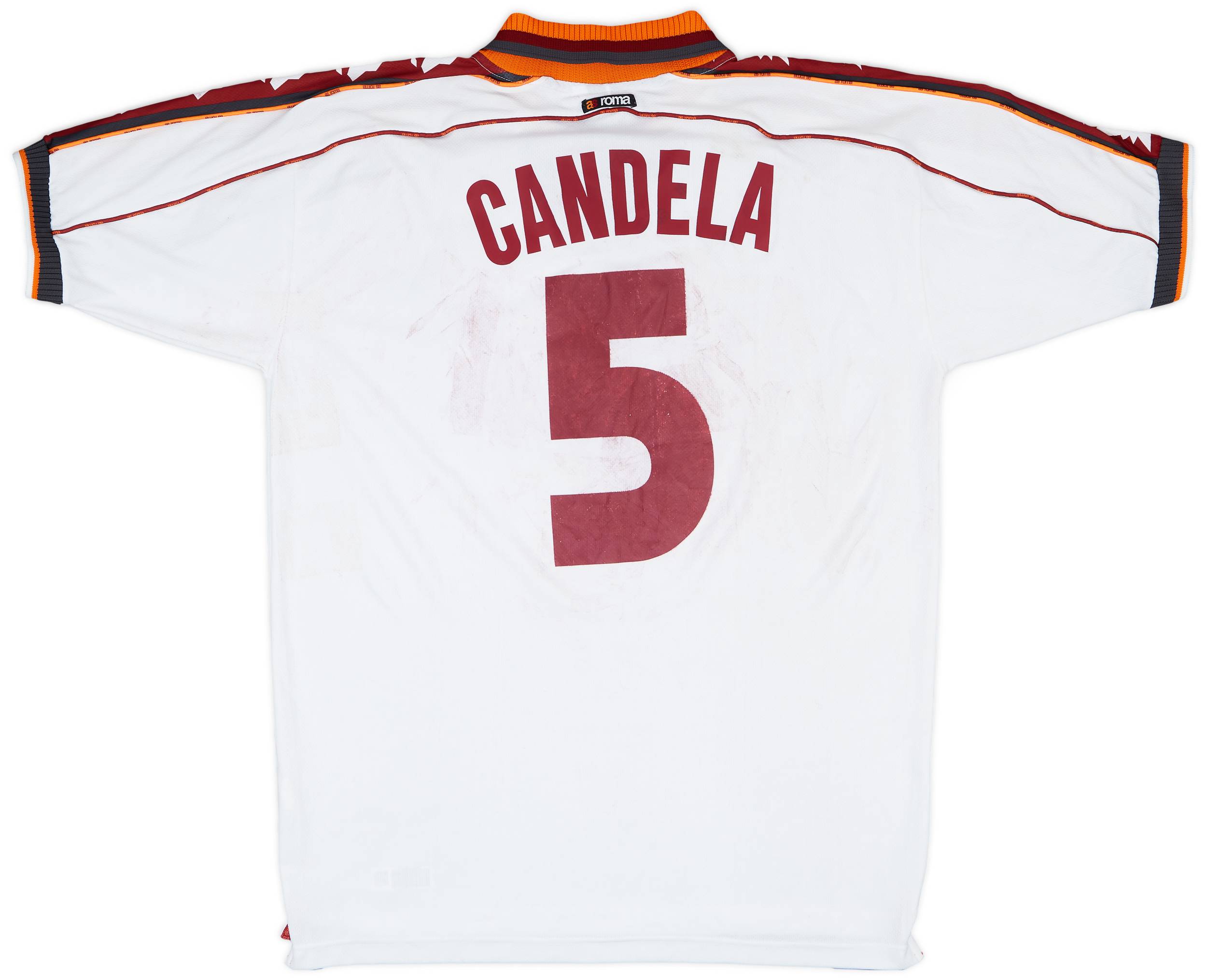1998-99 Roma Match Issue Away Shirt Candela #5