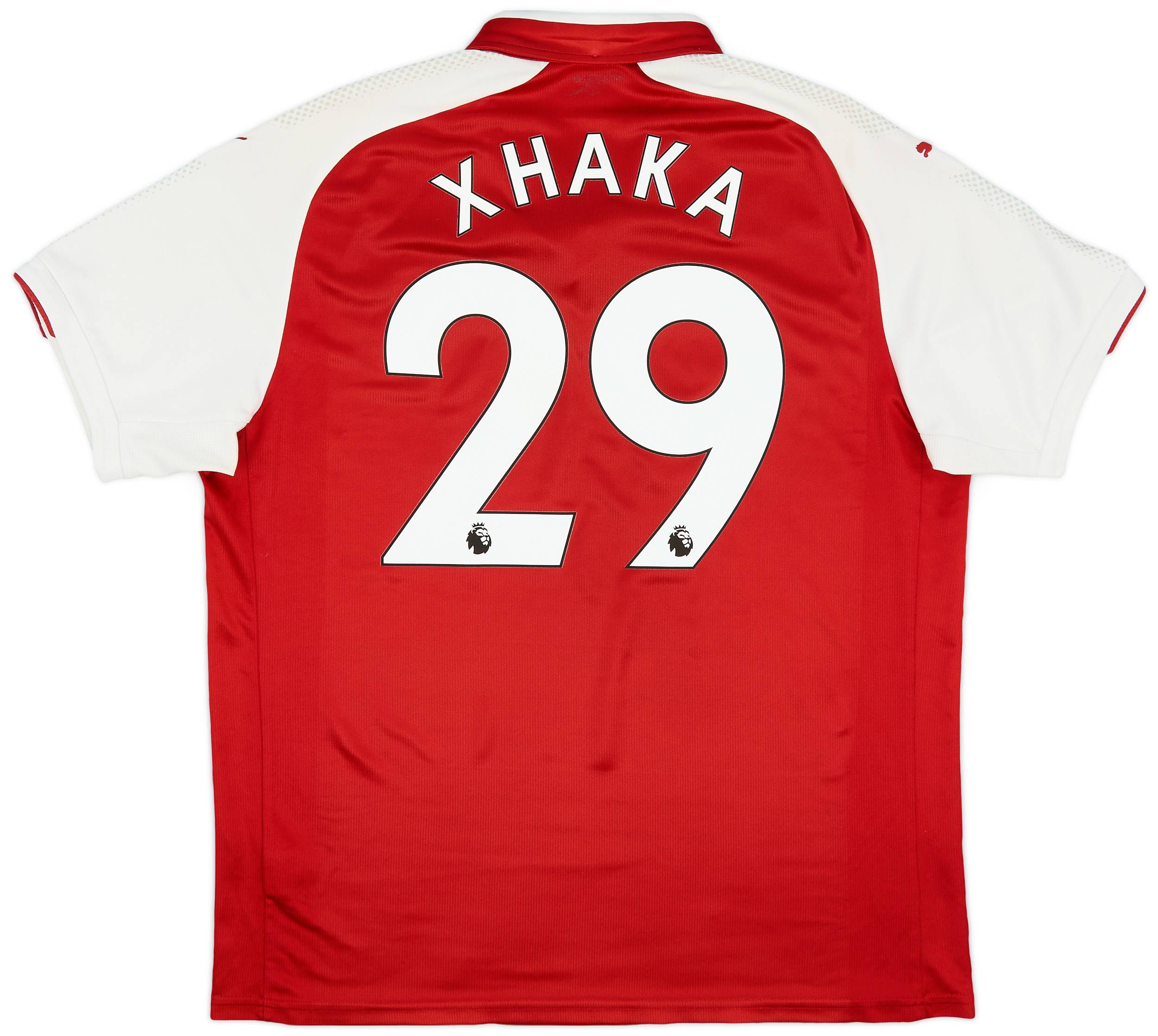 2017 18 Arsenal Home Shirt Xhaka 29 6 10 XL
