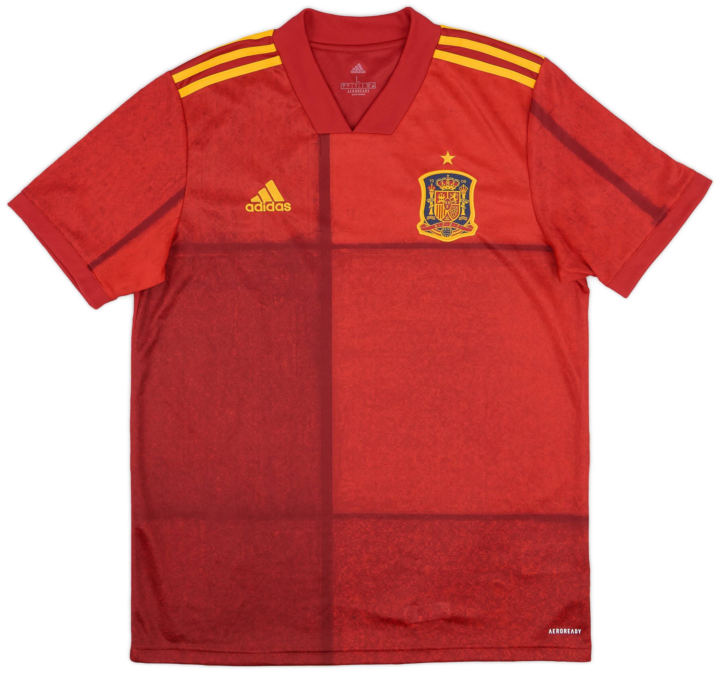 2020 21 Spain Home Shirt 9 10 L