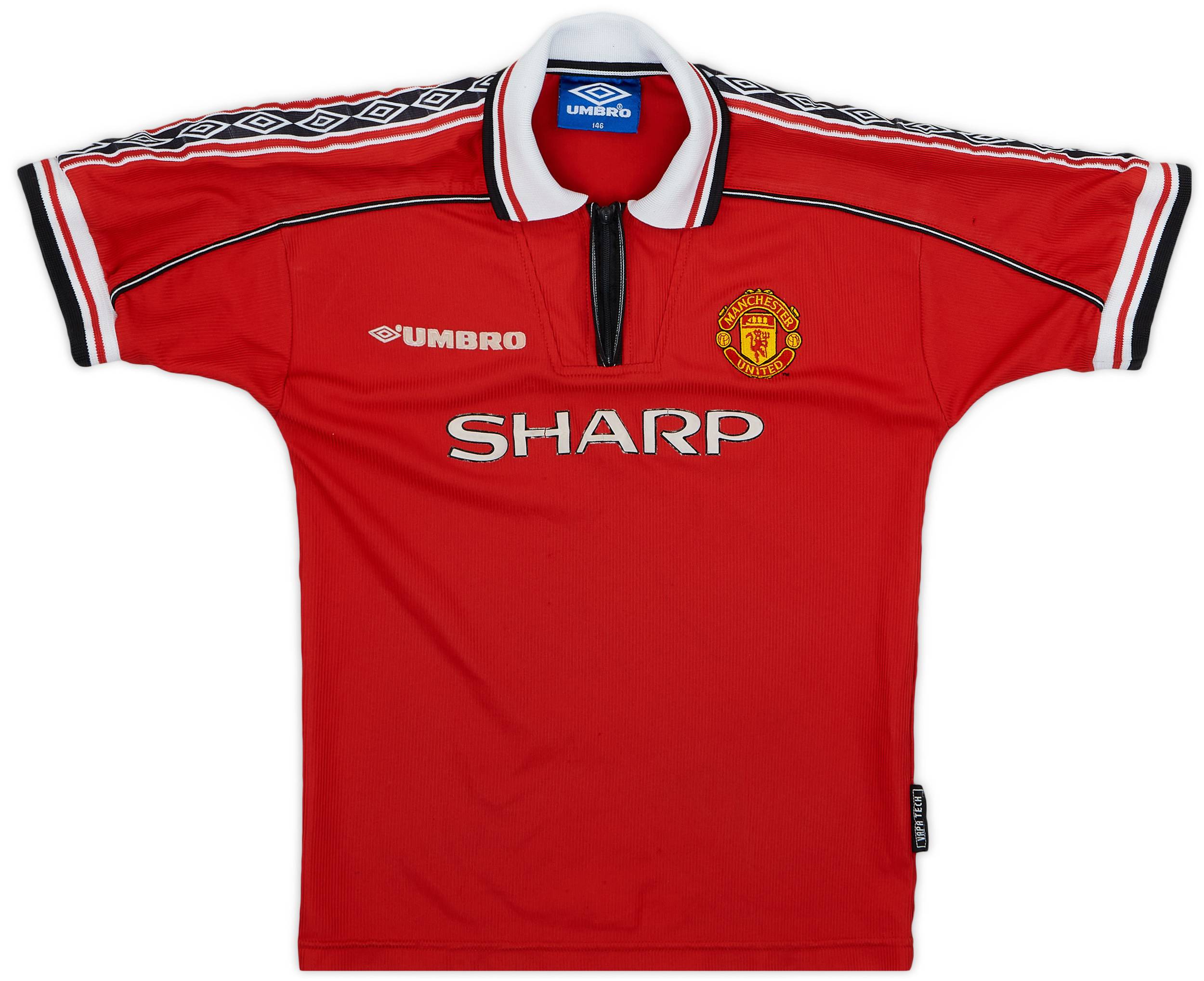 1998-00 Manchester United Home Shirt - 5/10 - (M.Boys)