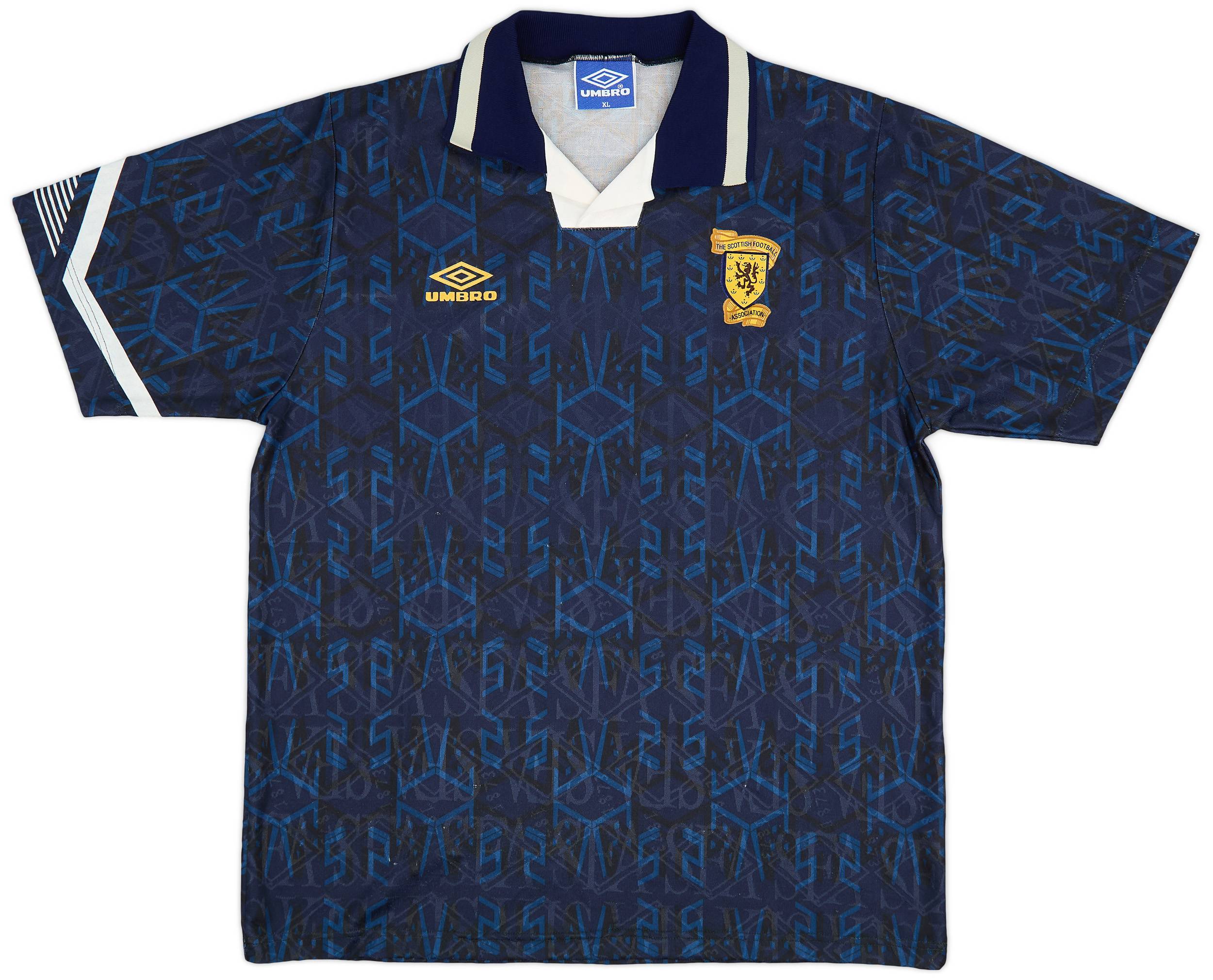 1991-94 Scotland Home Shirt - 8/10 - (XL)