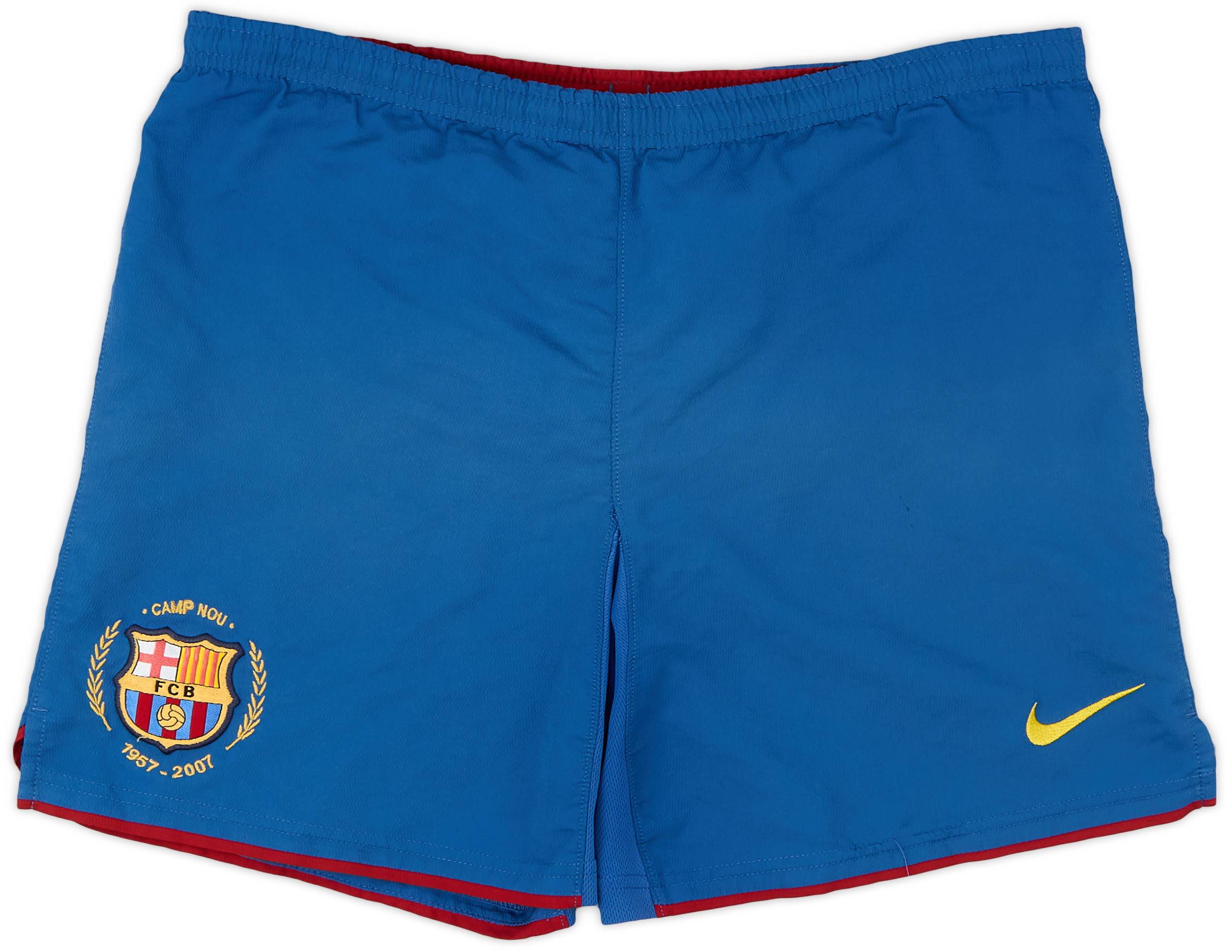 2007-08 Barcelona Home Shorts - 5/10 - (L.Boys)