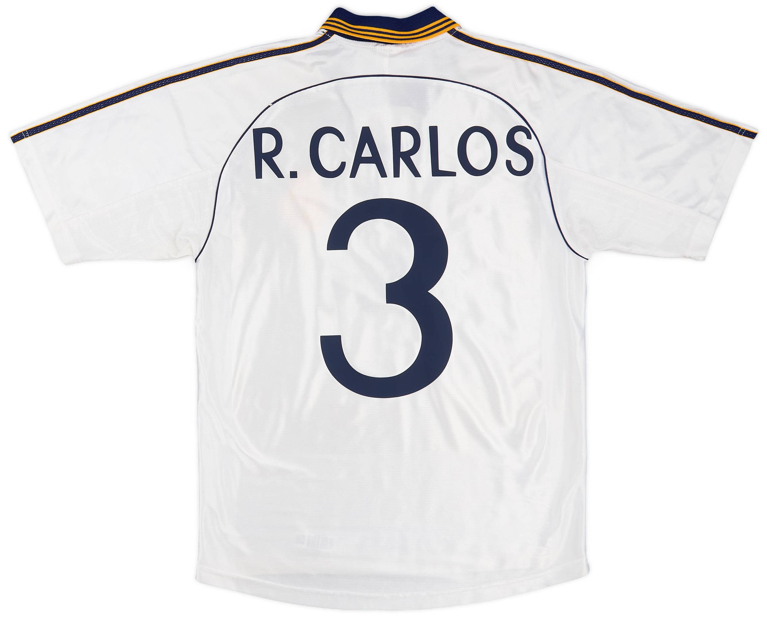 1998-00 Real Madrid Home Shirt R.Carlos #3 - 5/10 - (S)