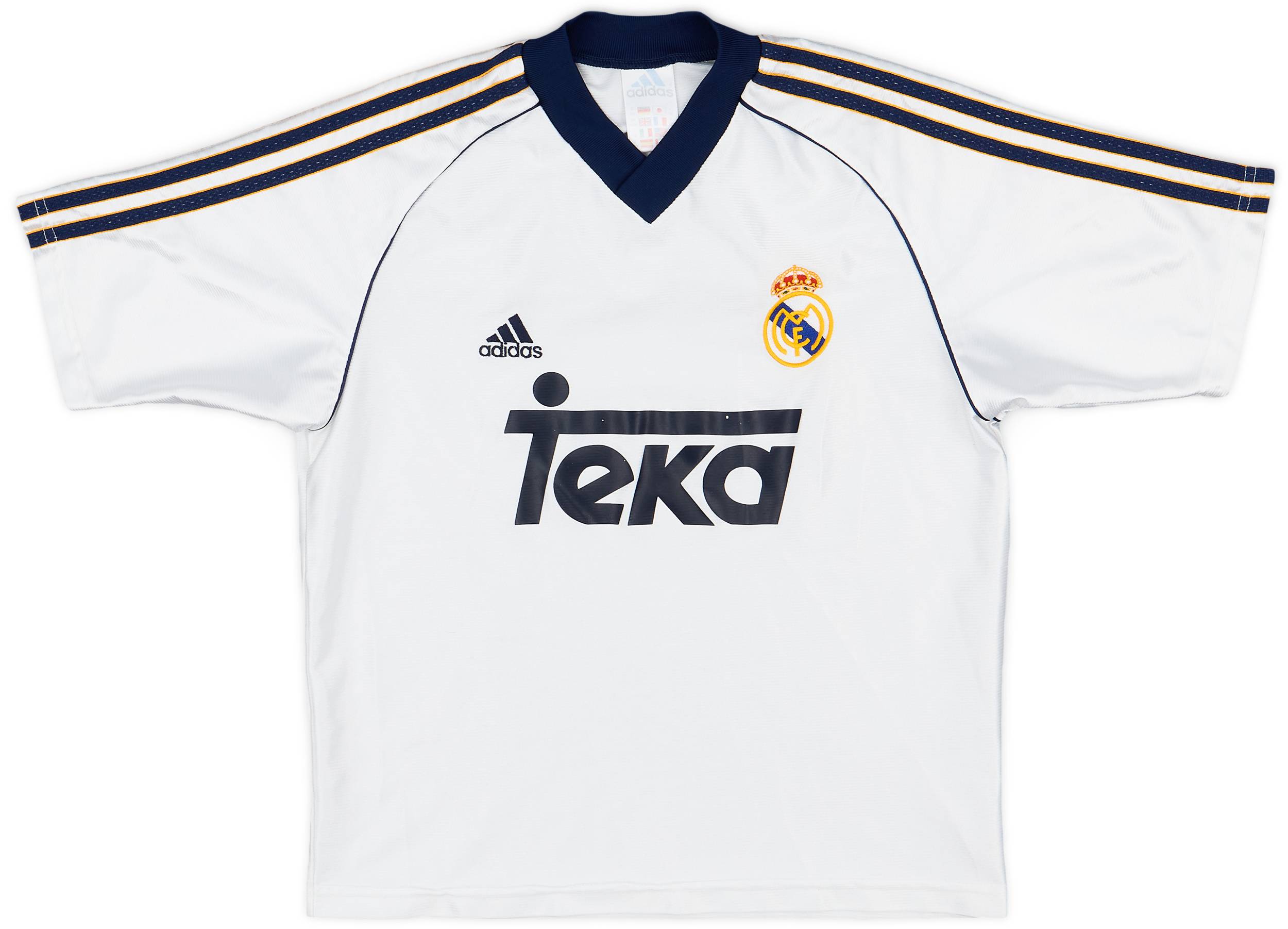 1998-00 Real Madrid Home Shirt - 8/10 - (M.Boys)