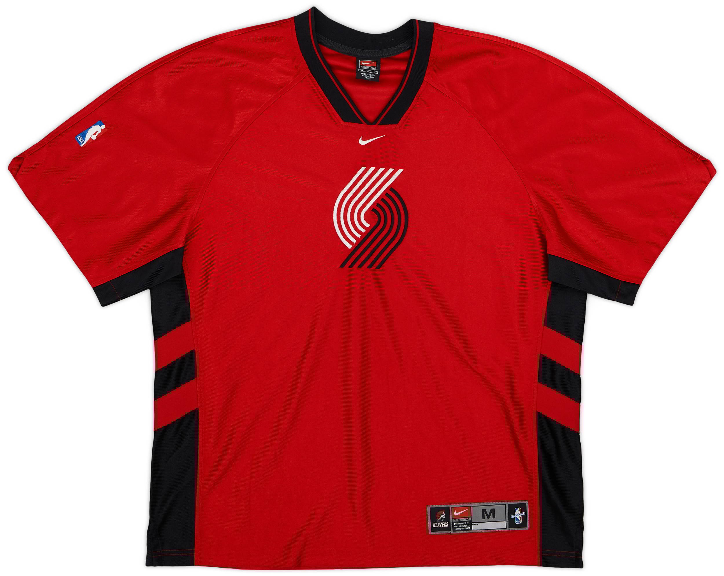 1998-00 Portland Trail Blazers Nike Authentic Shooting Shirt - 9/10 - (M)