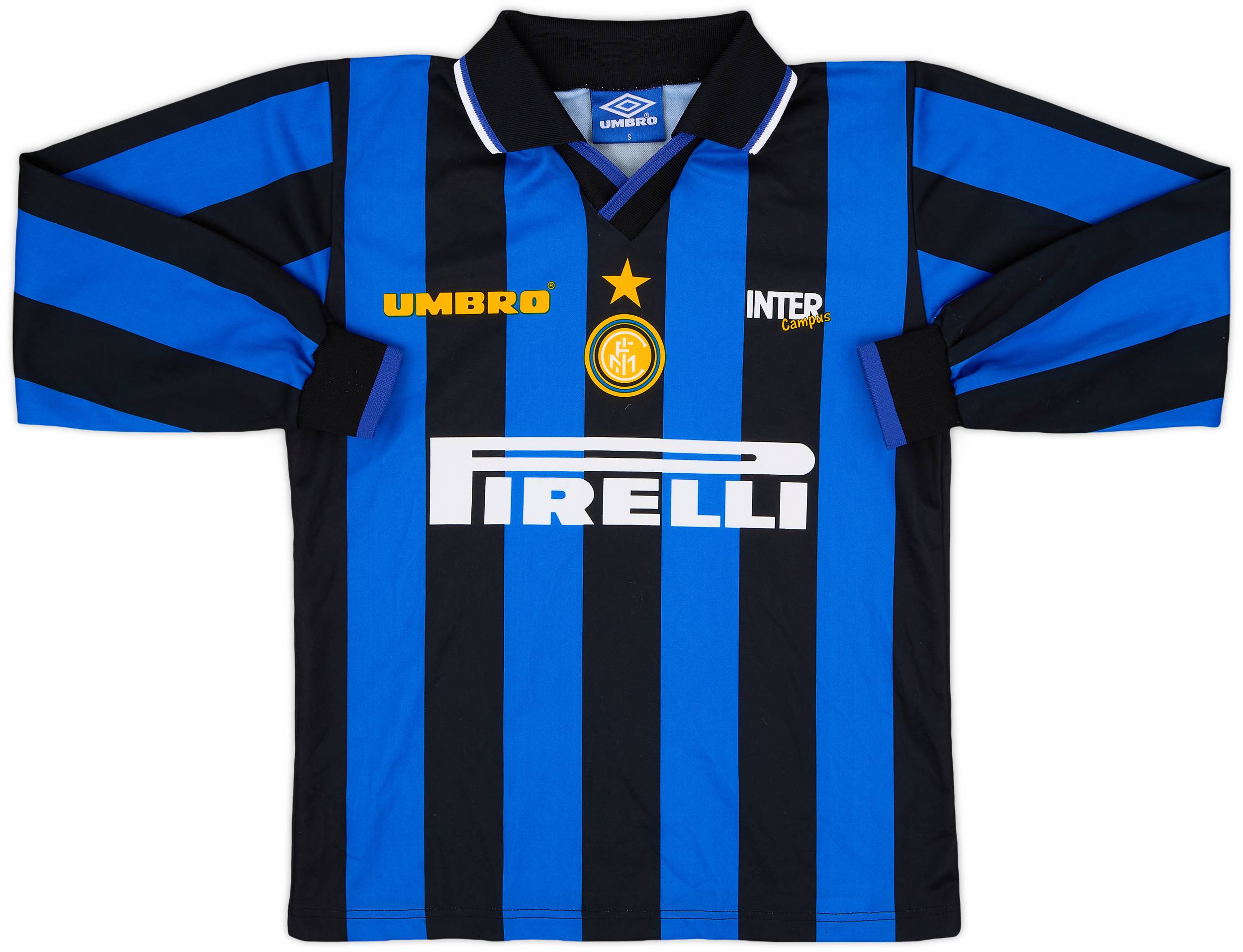 1997-98 Inter Milan 'Inter Campus' Home L/S Shirt - 8/10 - (S)