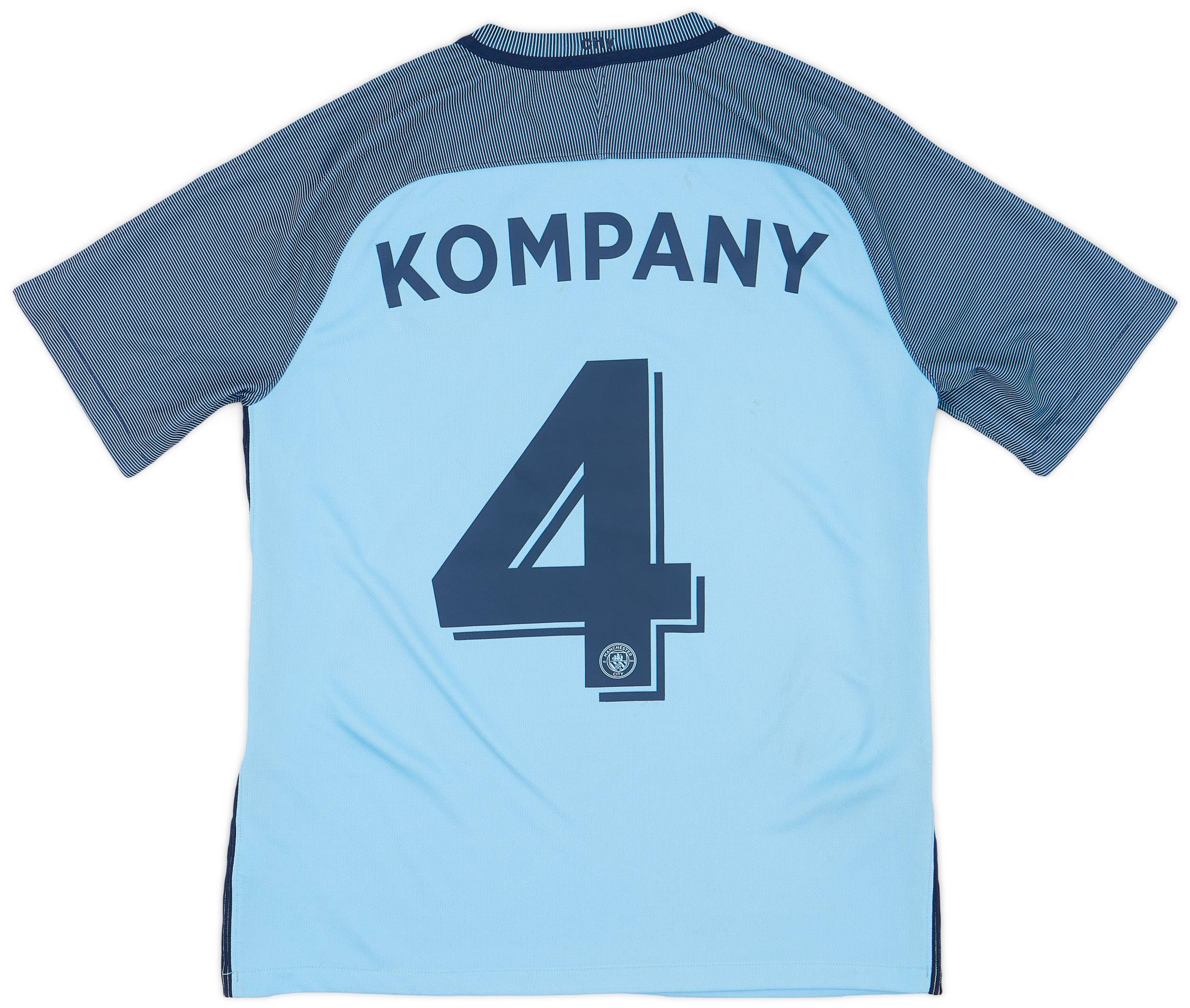 2016-17 Manchester City Home Shirt Kompany #4 - 7/10 - (M)