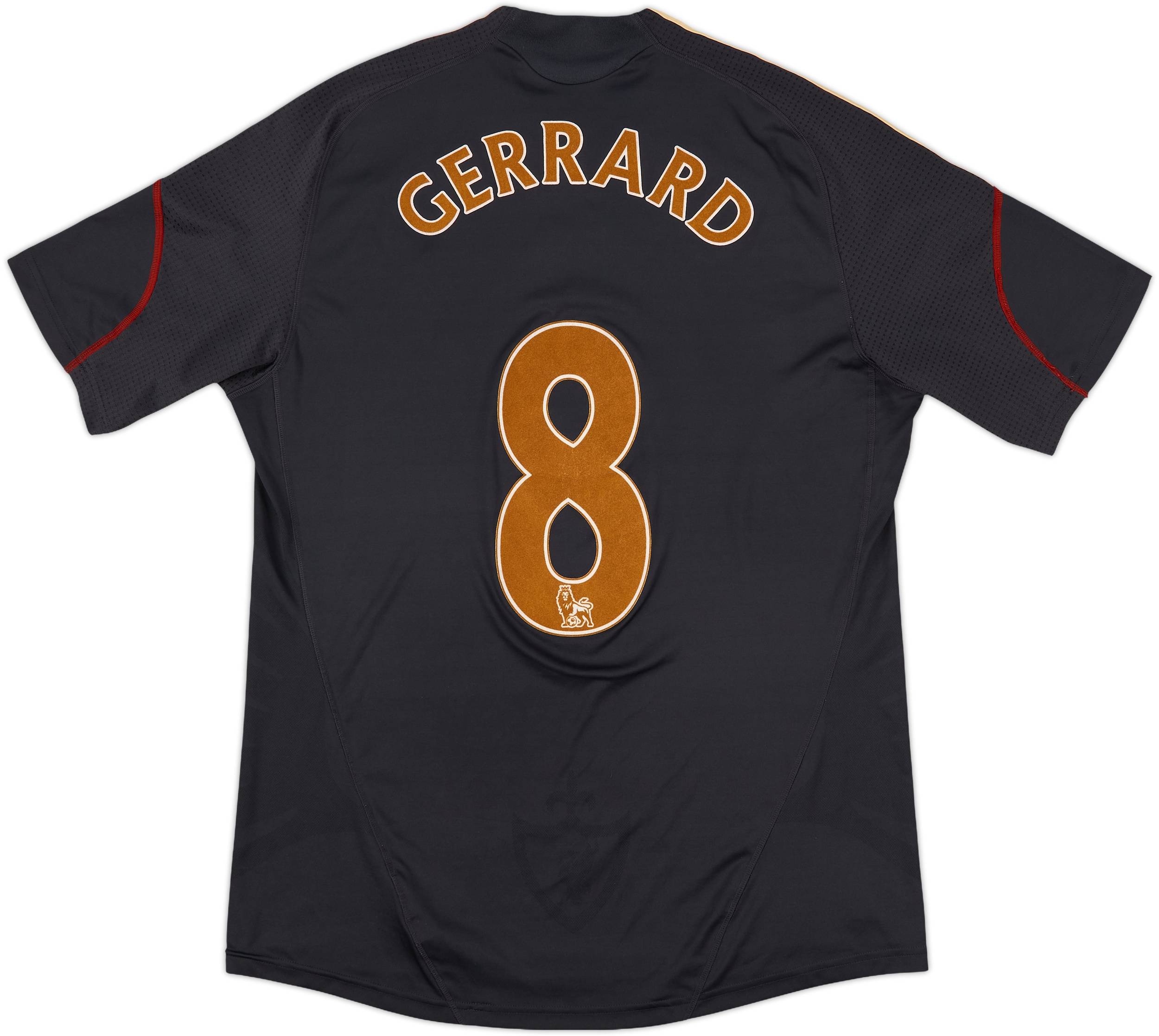 2009-10 Liverpool Away Shirt Gerrard #8 - 7/10 - (L)